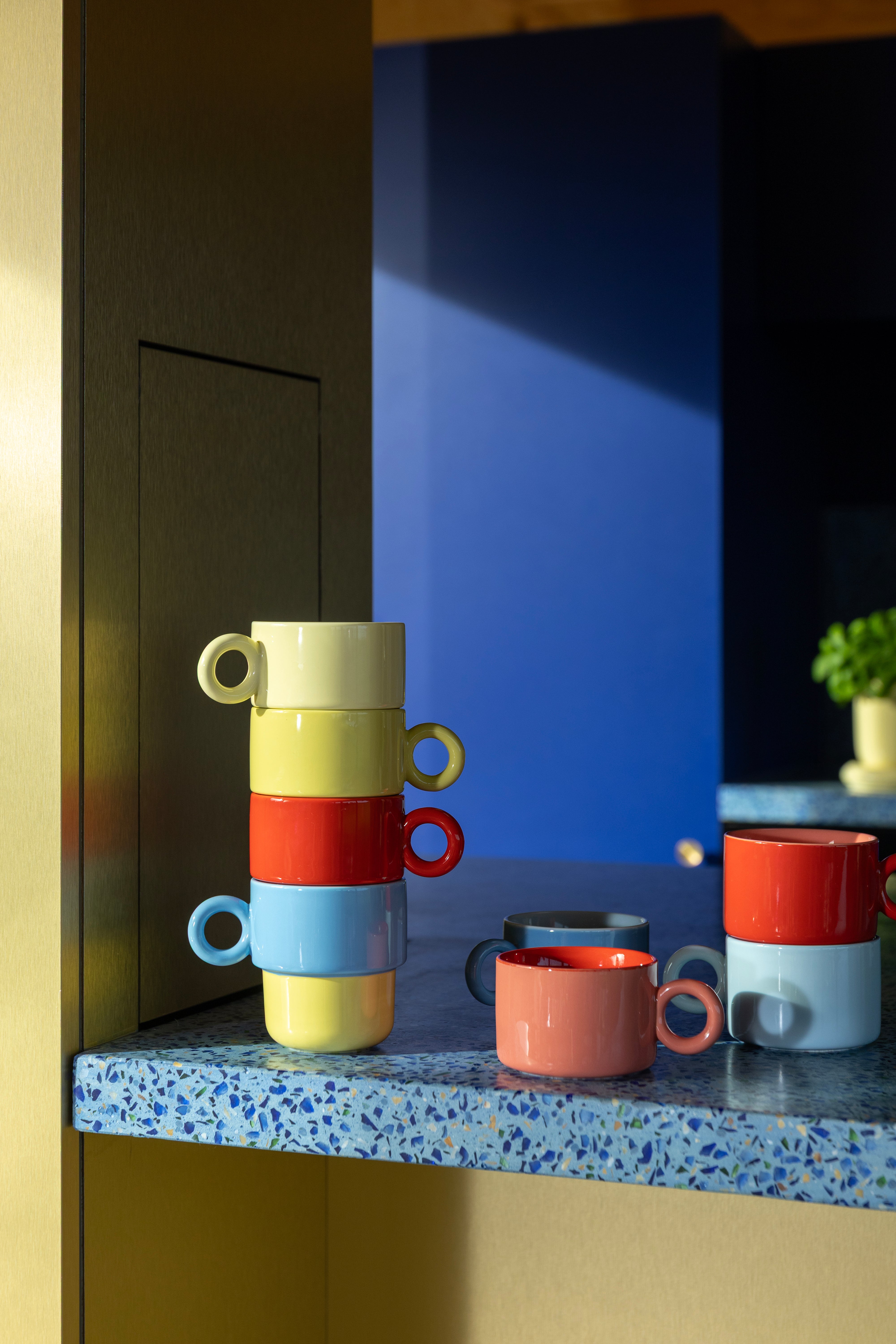 Súprava šálok CHIQUITO červená porcelána