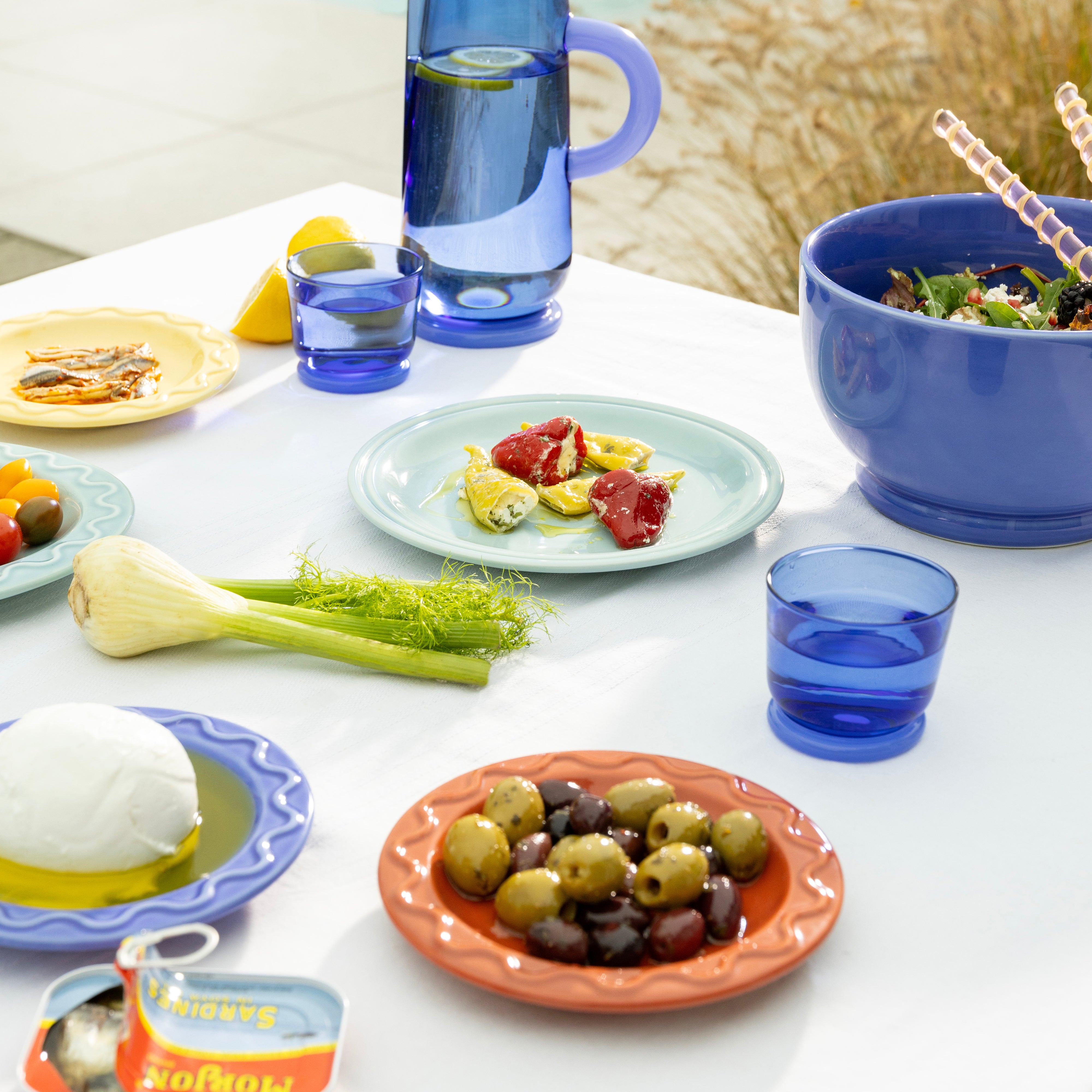 Mochi Bowl Blue Porcelain