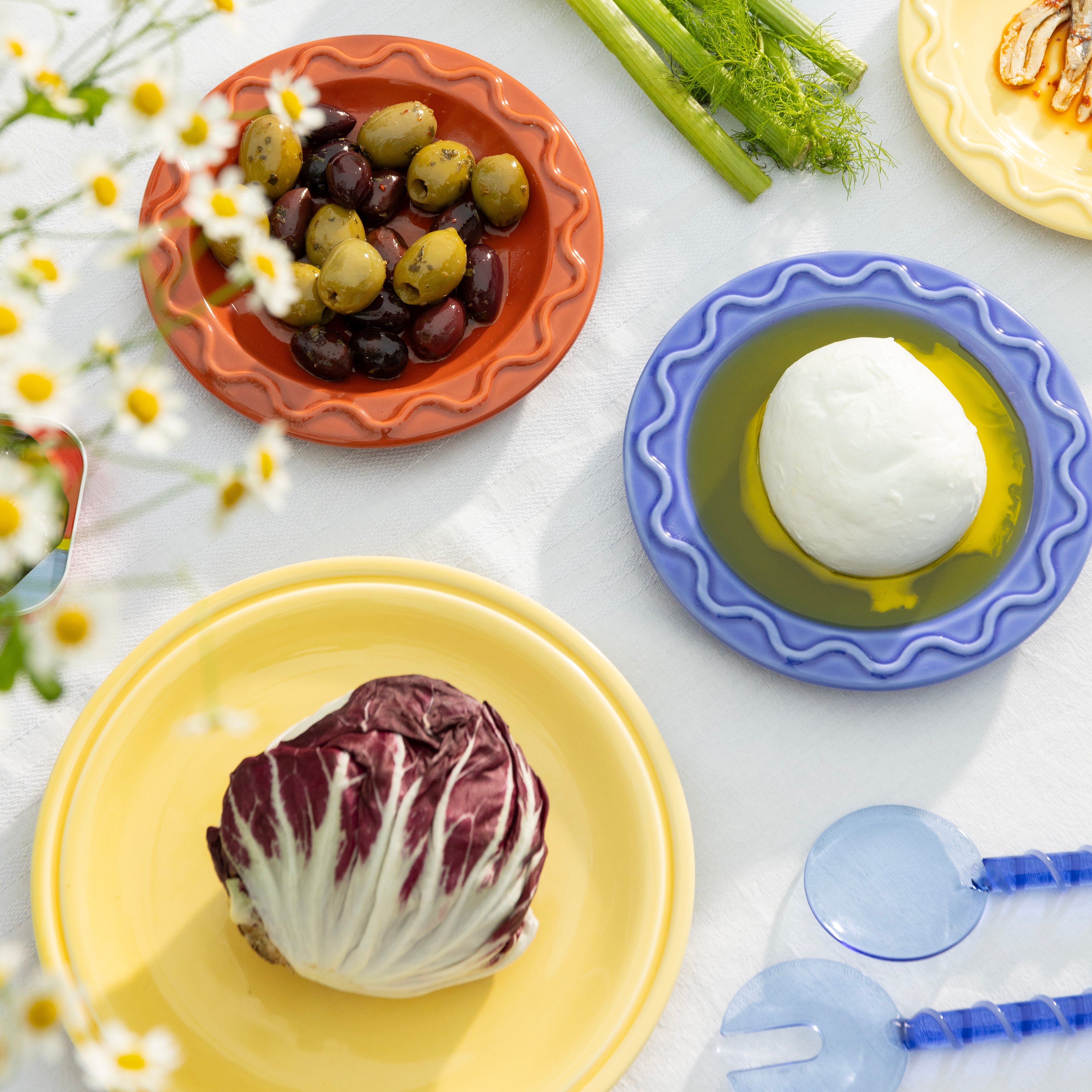 Súprava raňajkových tanierov MOCHI žltá