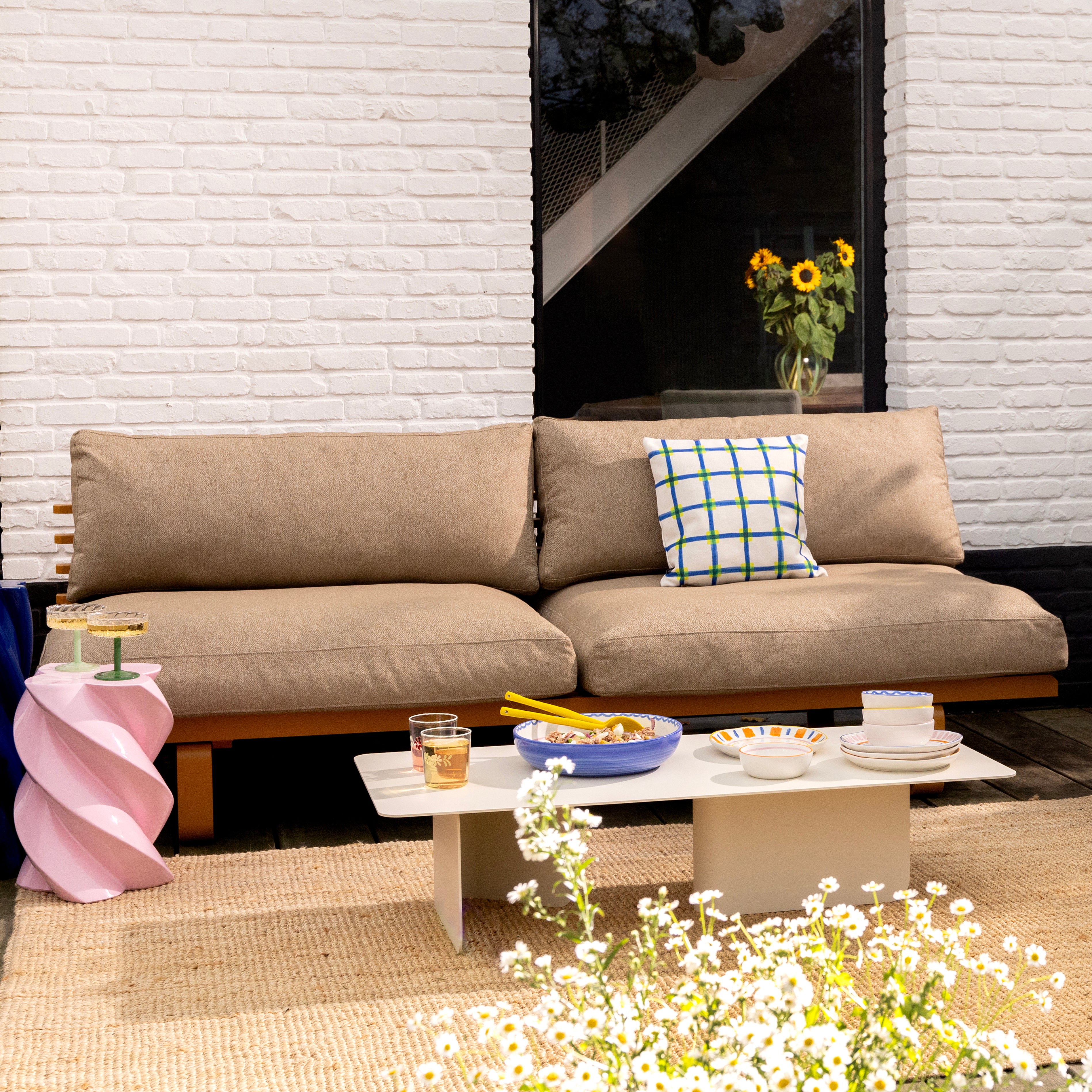 Súprava sklenených pohárov TWIRL tmavozelená