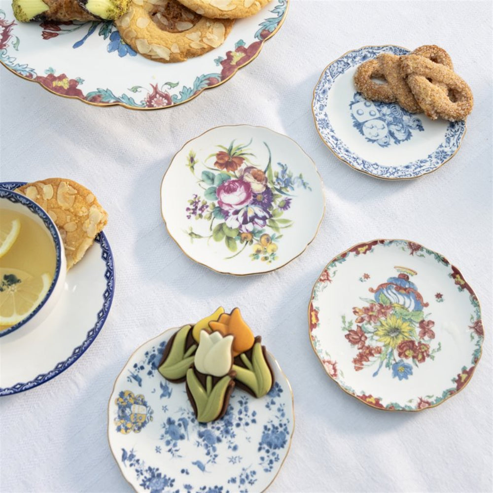 Sada dezertných tanierov PATINA porcelán