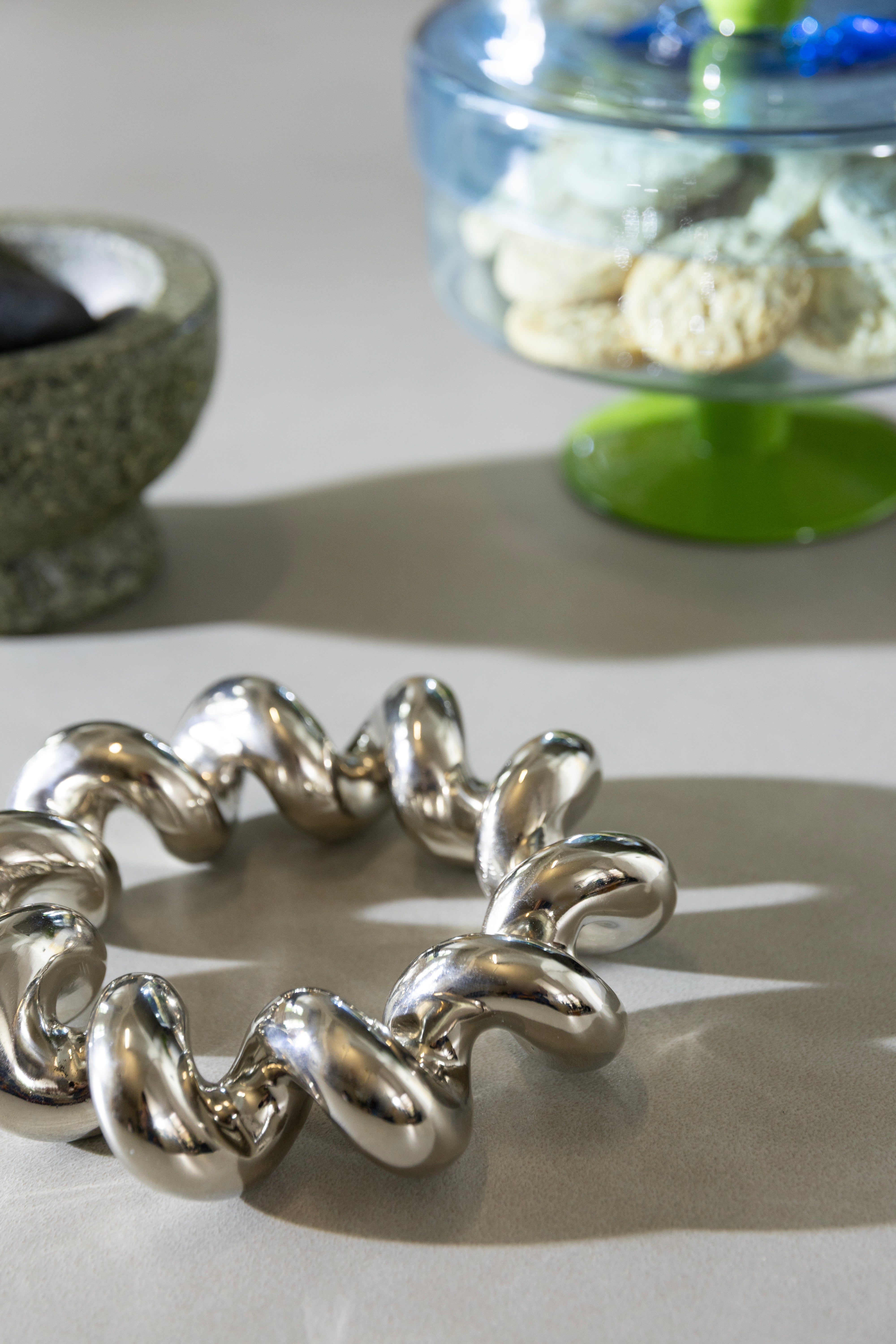 Podložka TWIST strieborná