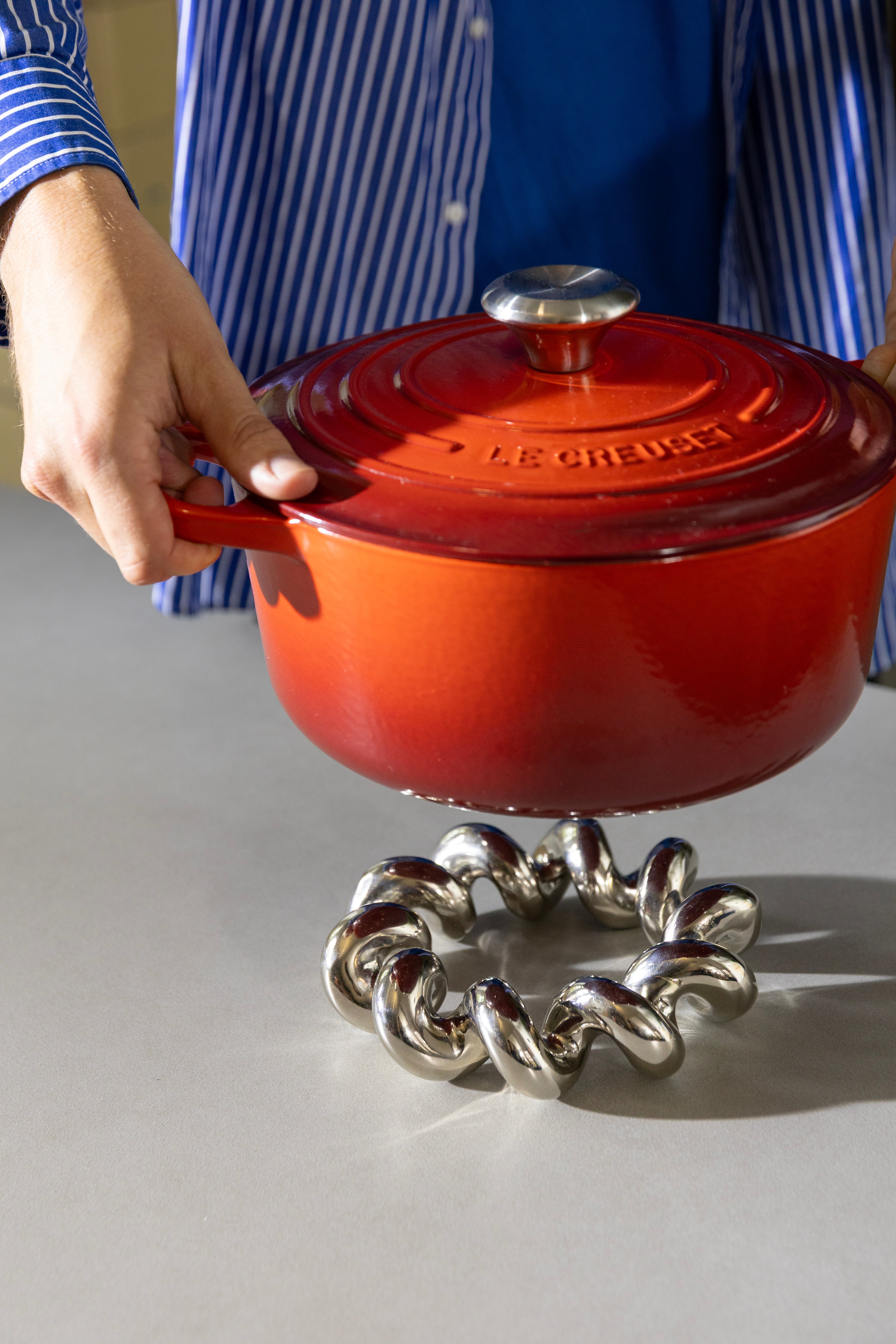 Podložka TWIST strieborná