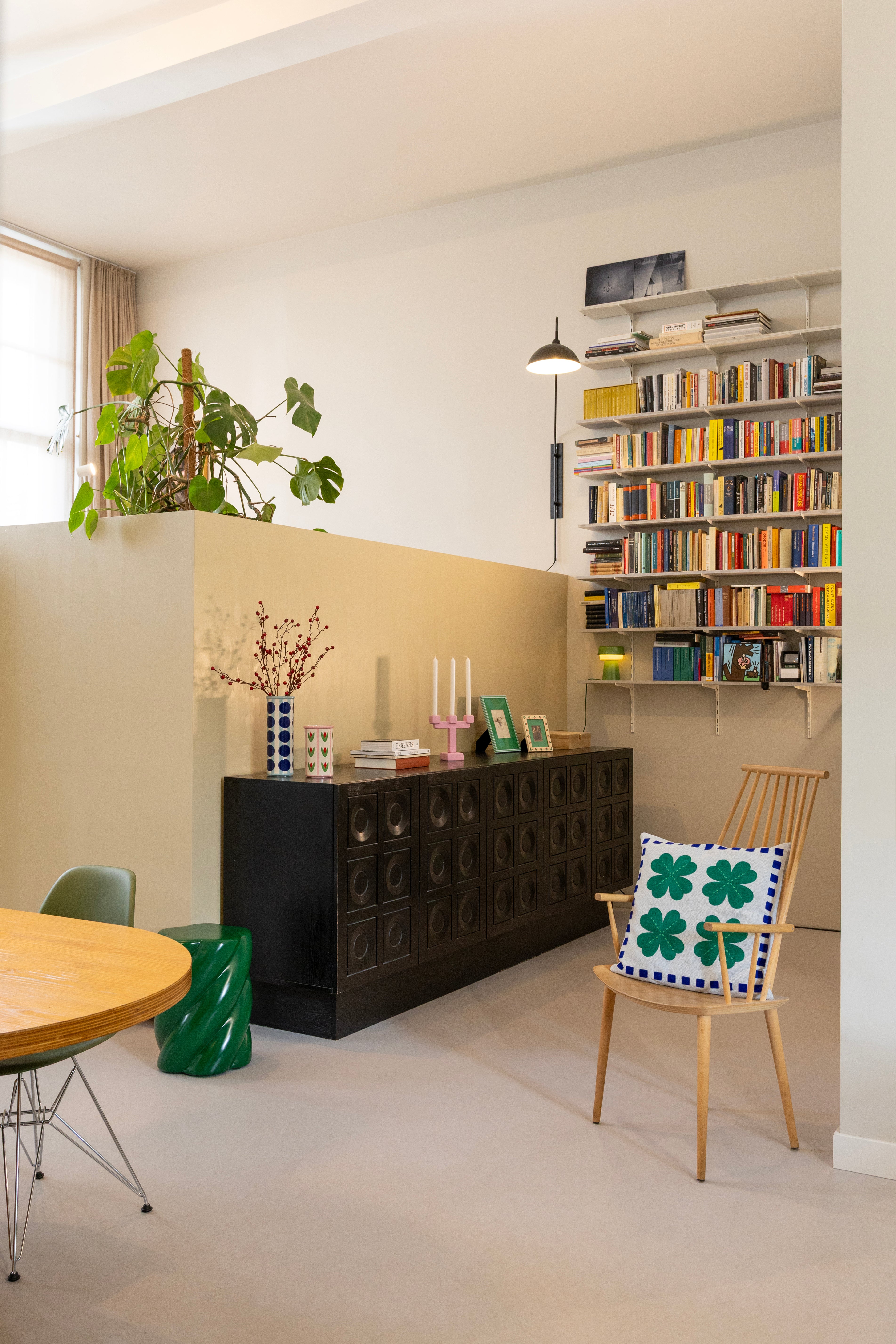 Váza PATCH DOT modrá s bielou