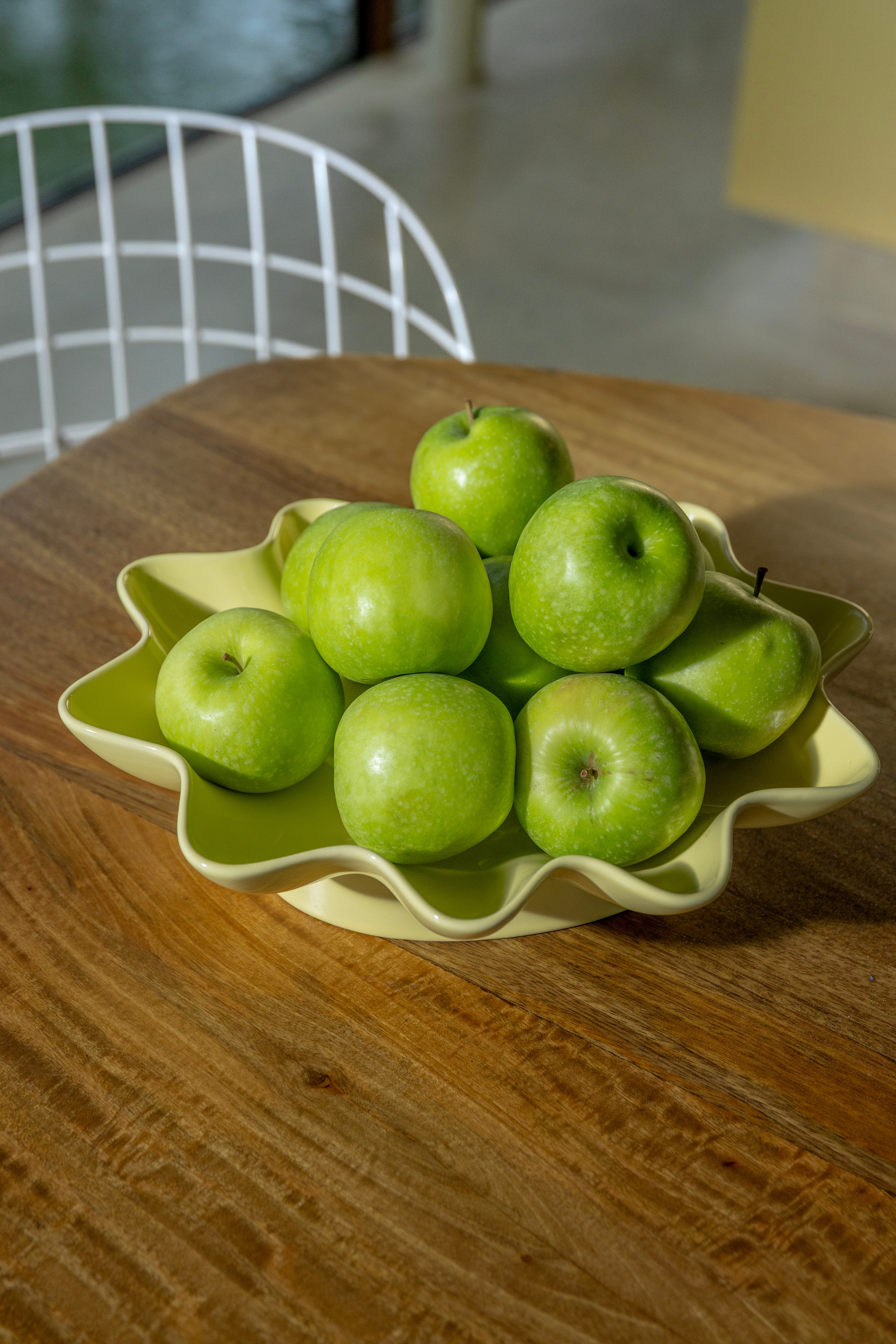 Okrúhly tanier SUN OVAL žltý