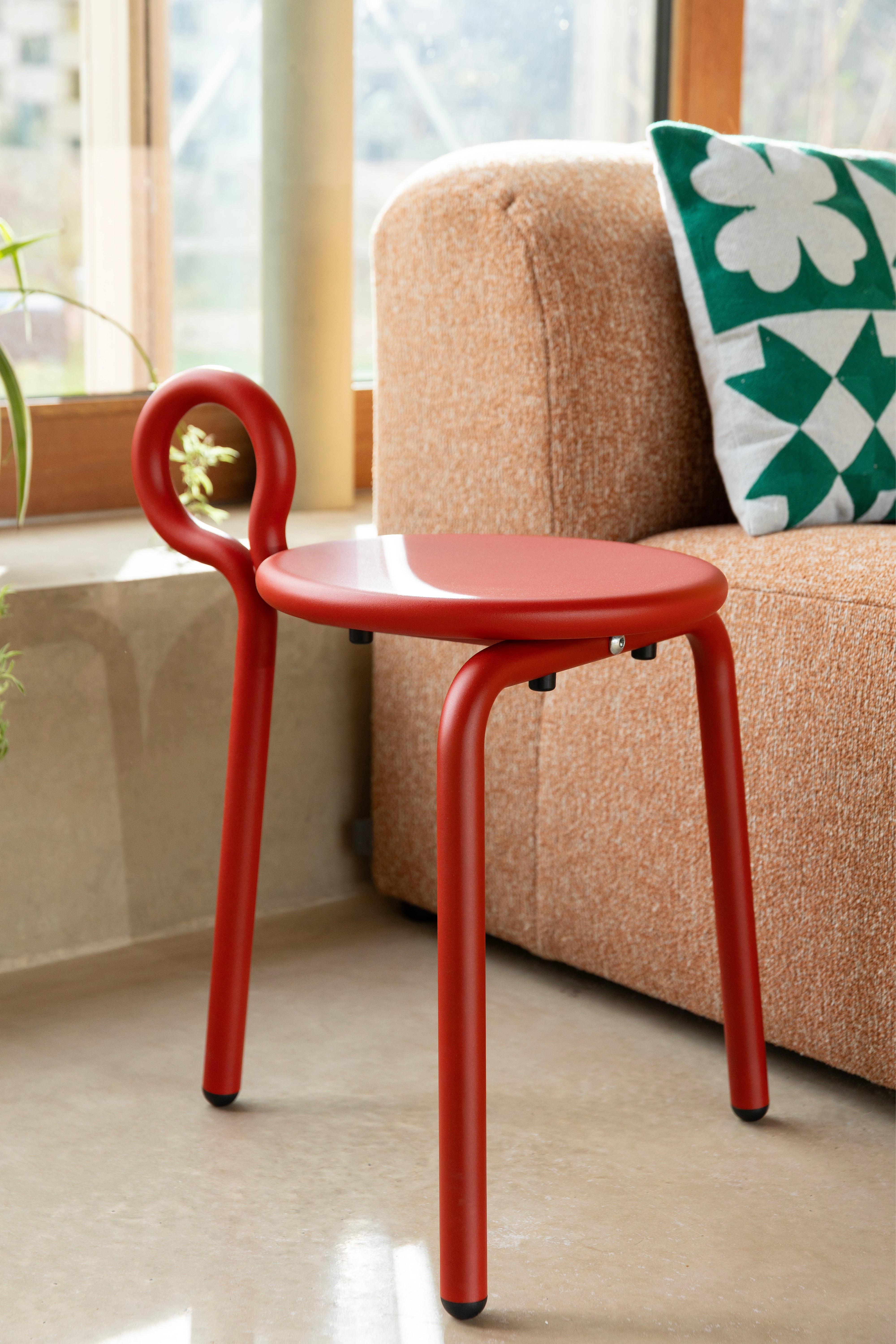 LASSO Stool Red