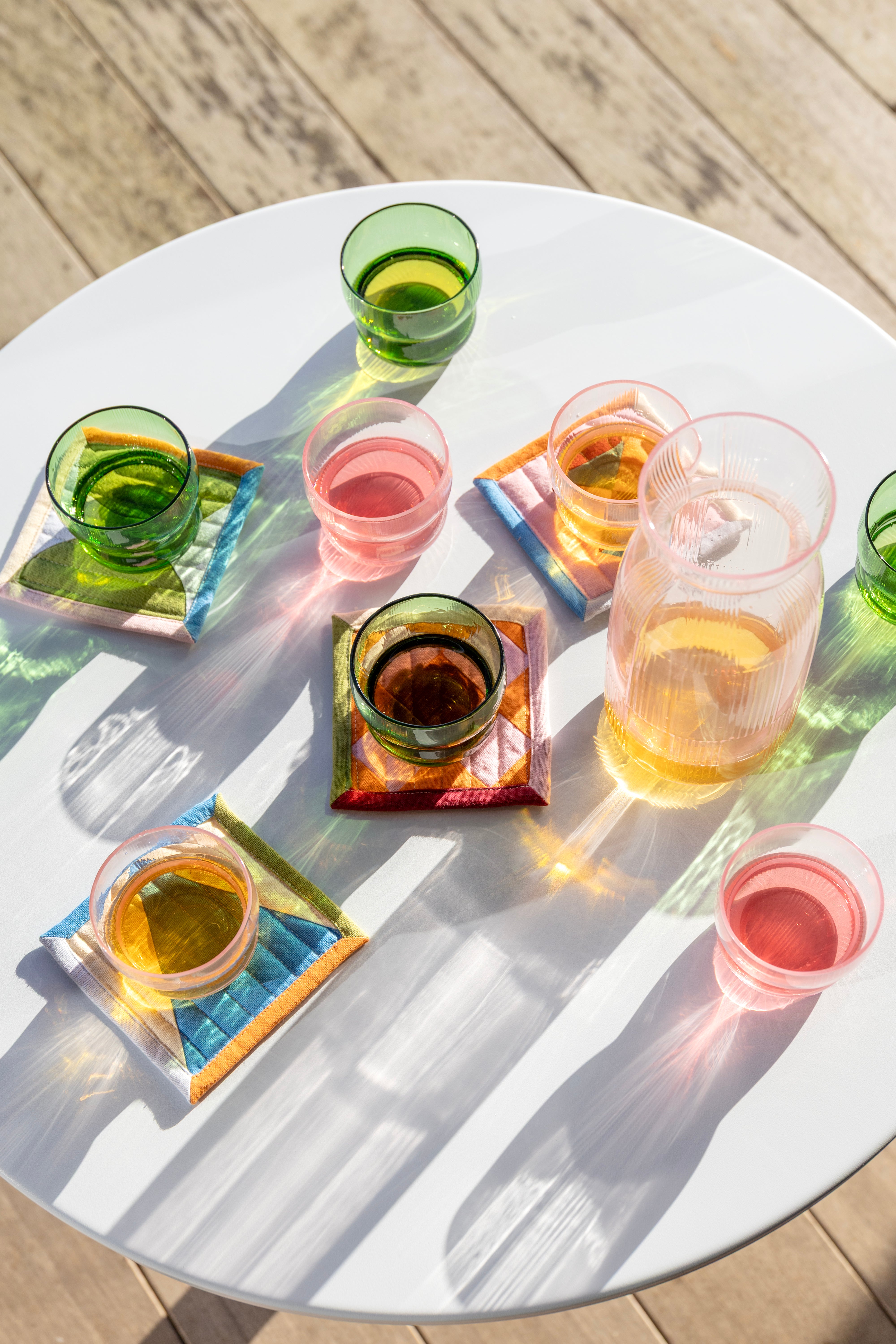 Circus Carafe Pink Glass