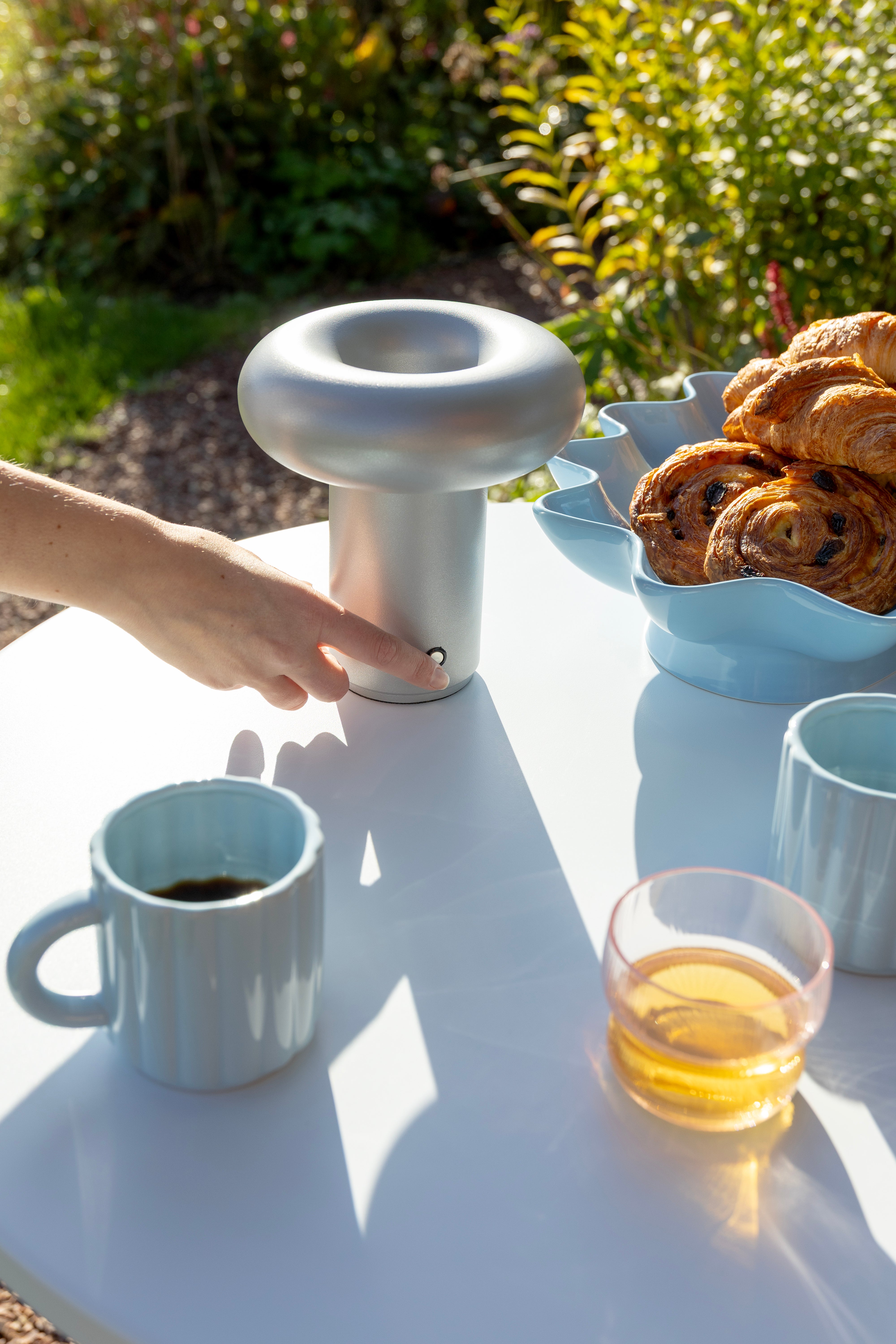 Portable Lamp GLIMPSE Silver