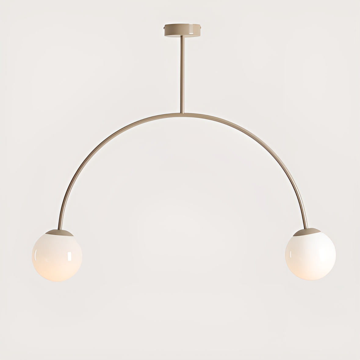 UNA beige hanging lamp