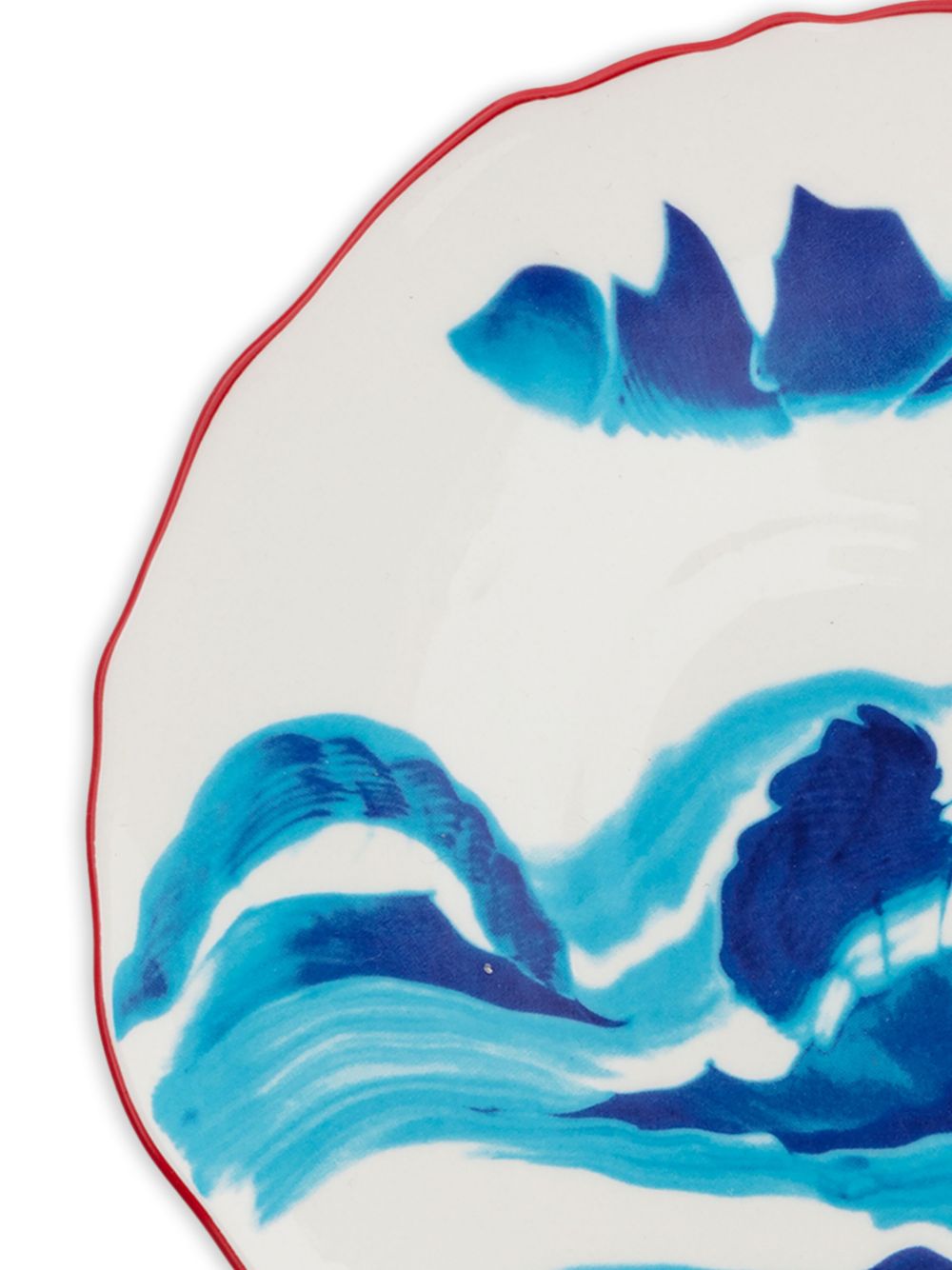 Classic on acid plate - melting landscape porcelain