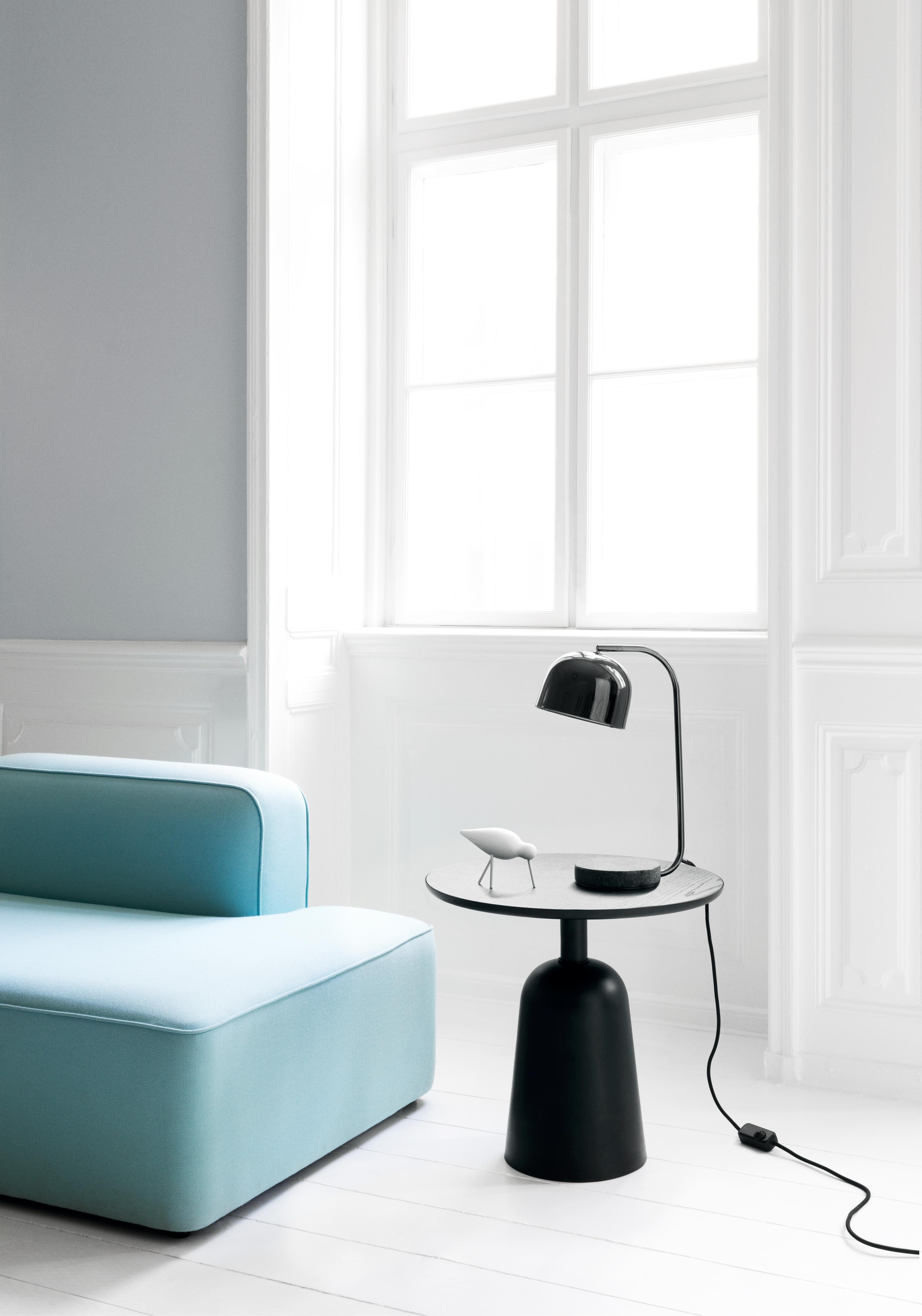 Stolná lampa GRANT čierna s čiernym granitom