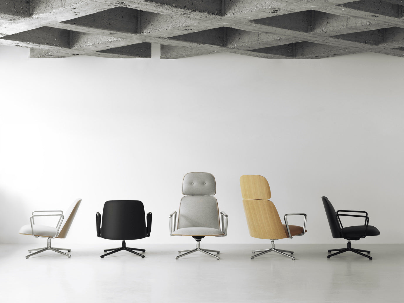 Kreslo PAD HIGH SWIVEL čierny podstavec