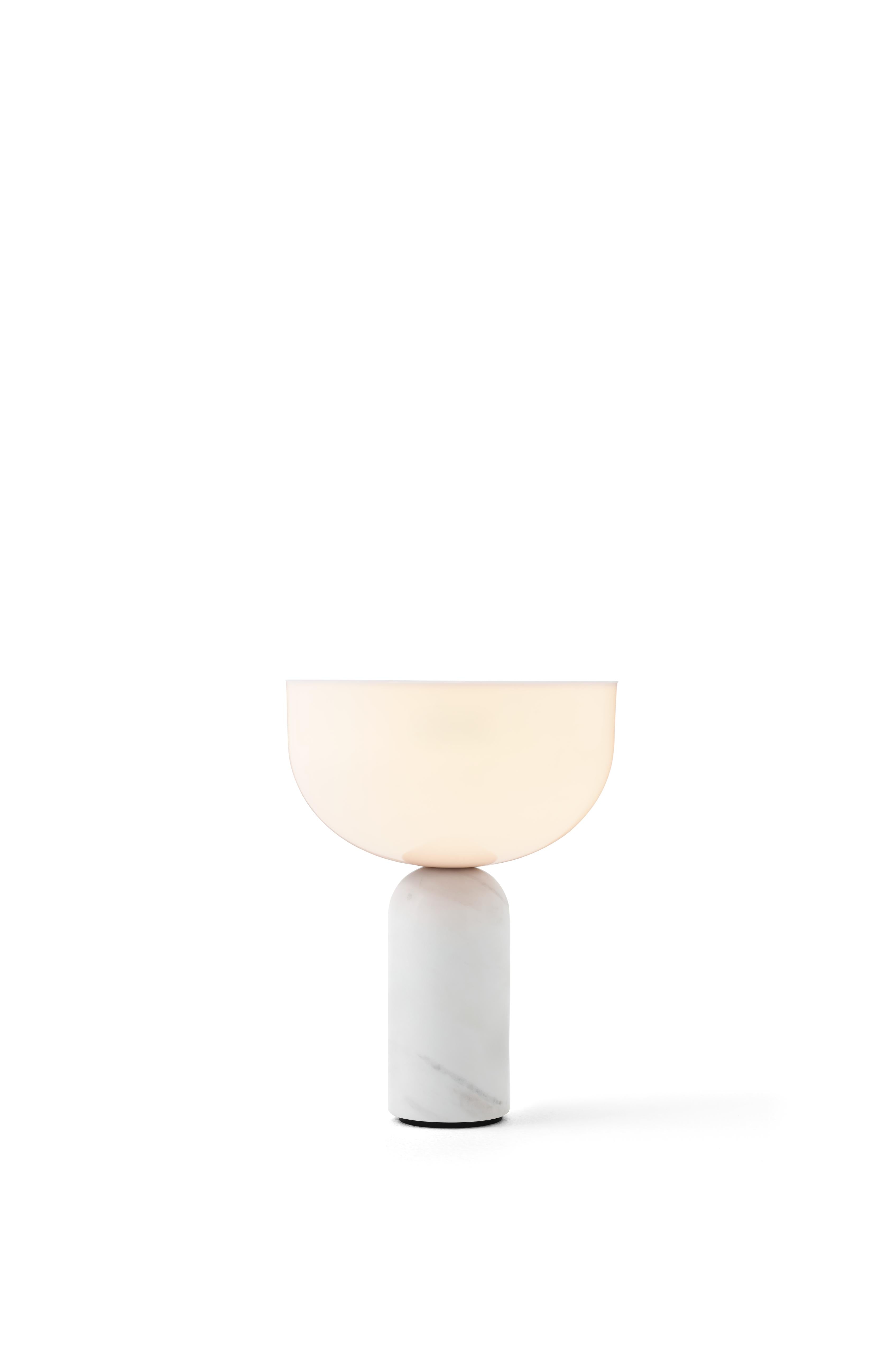Prenosná lampa KIZU biely mramor