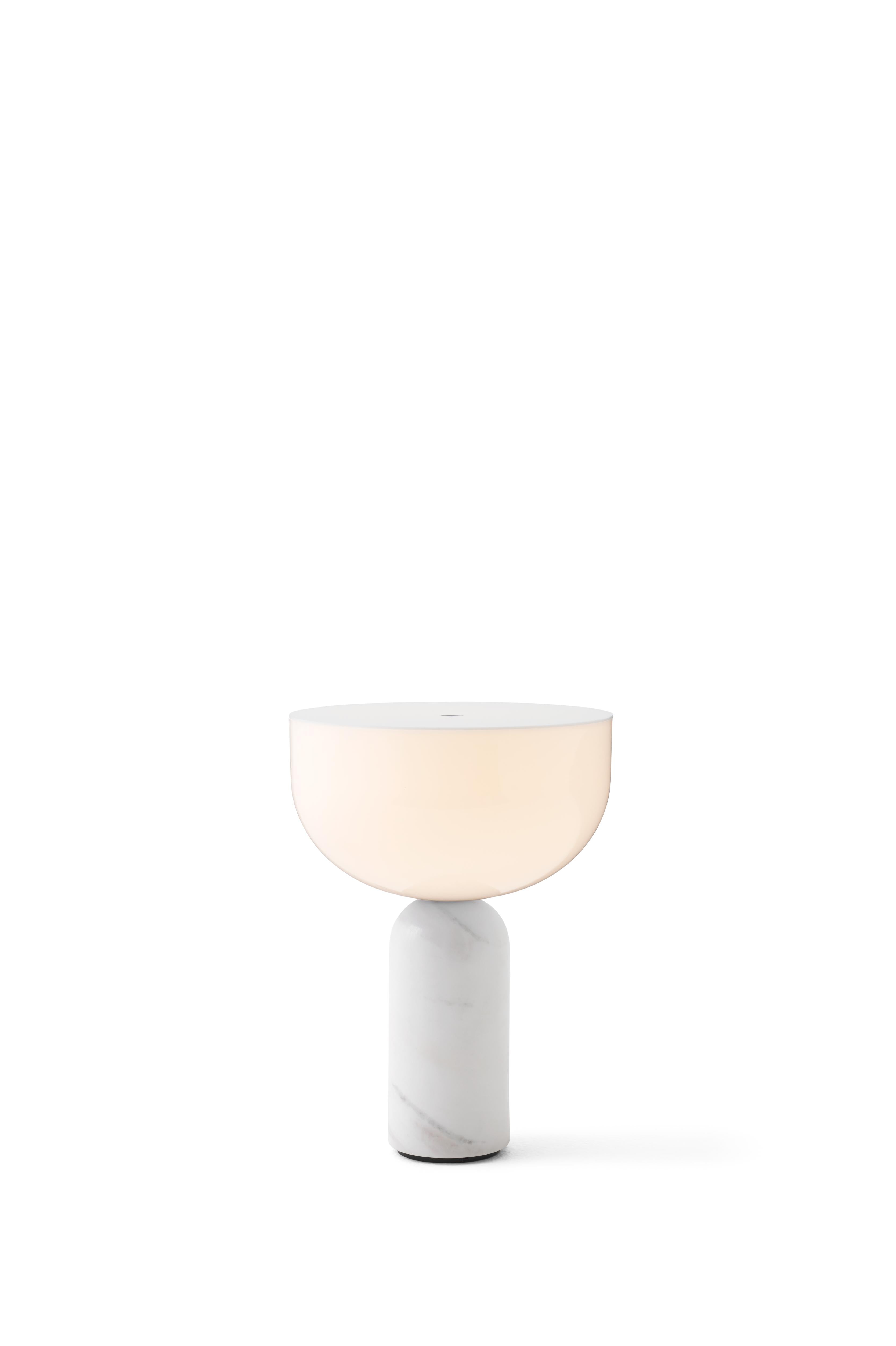 Prenosná lampa KIZU biely mramor