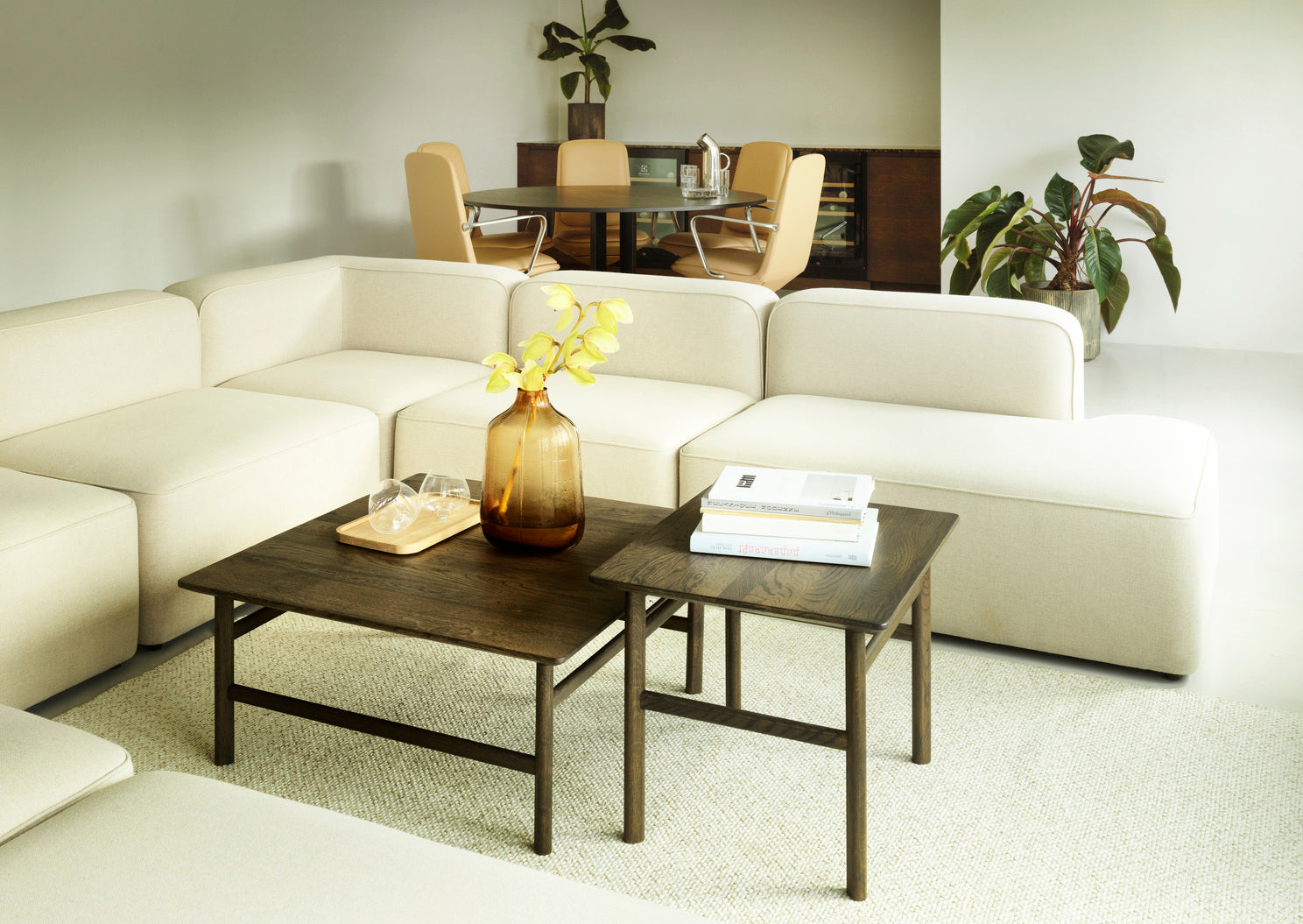 U ROPE -shaped corner Black base