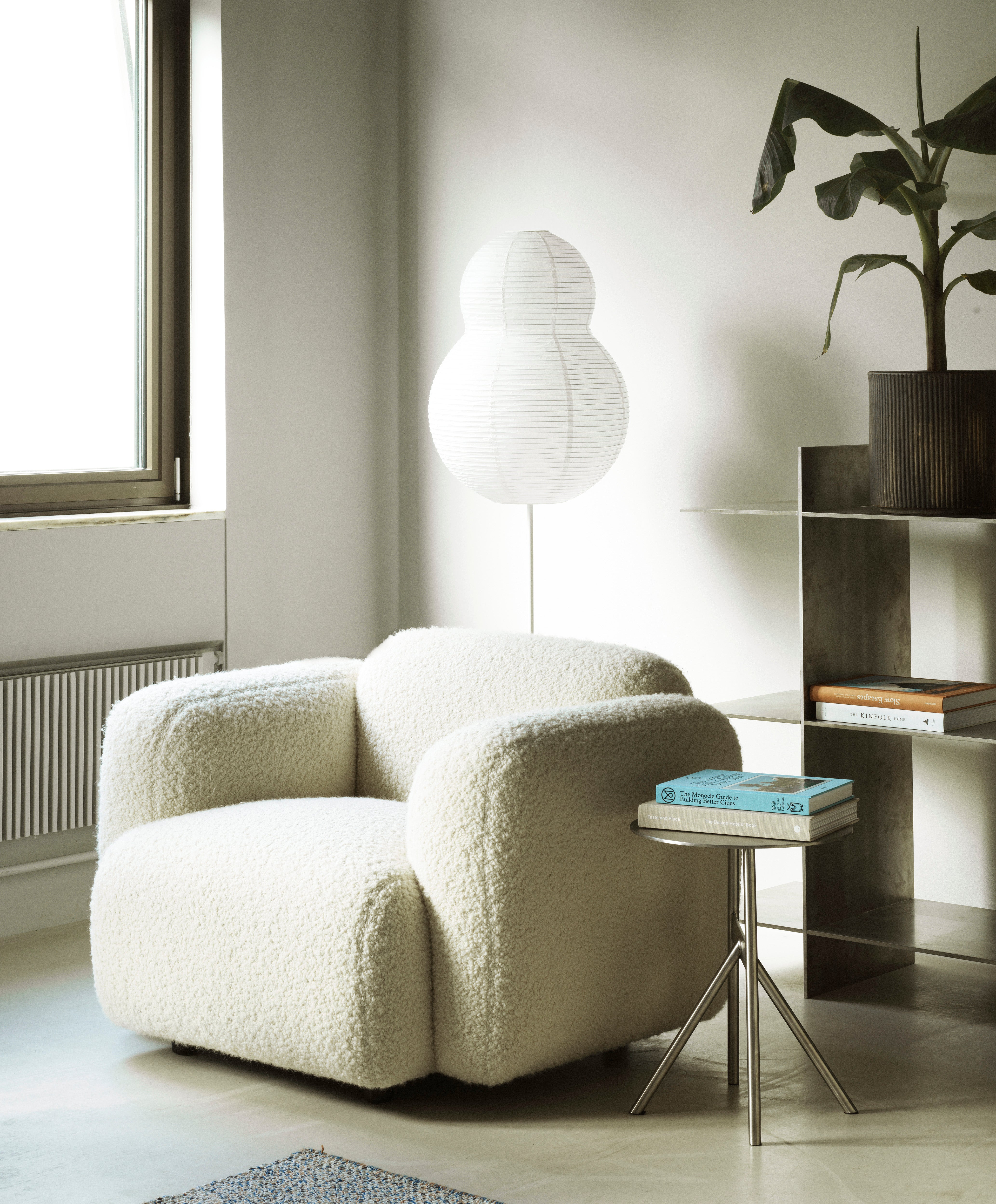 Stojaca lampa PUFF biela
