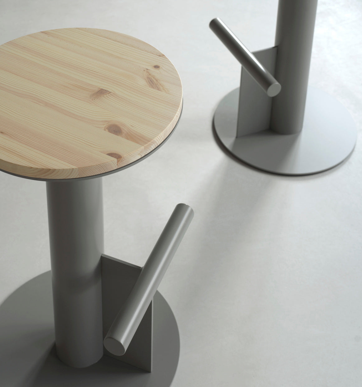 Barová stolička POLE šedá