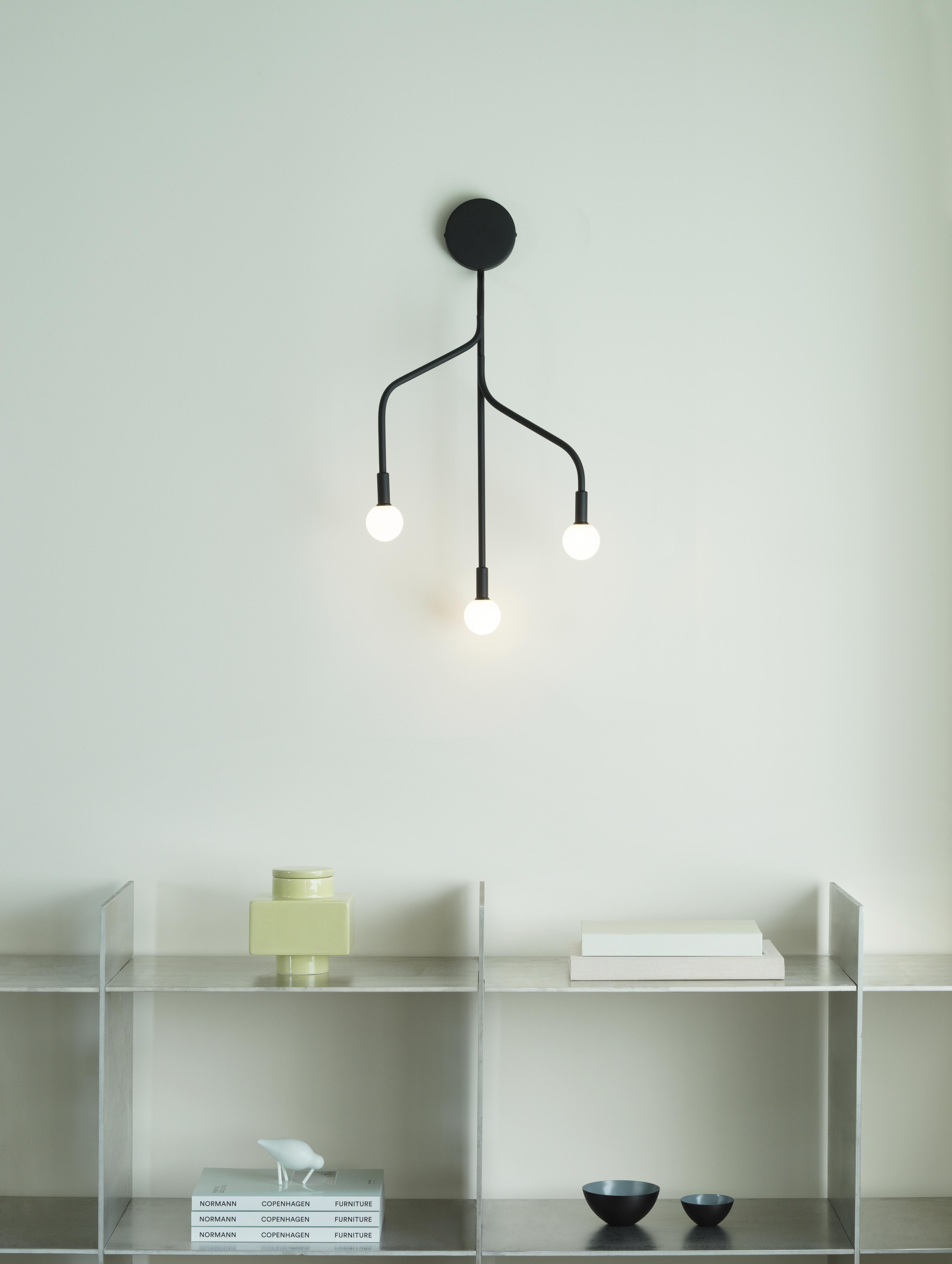 Three-Point Wall Lamp VEKST Black