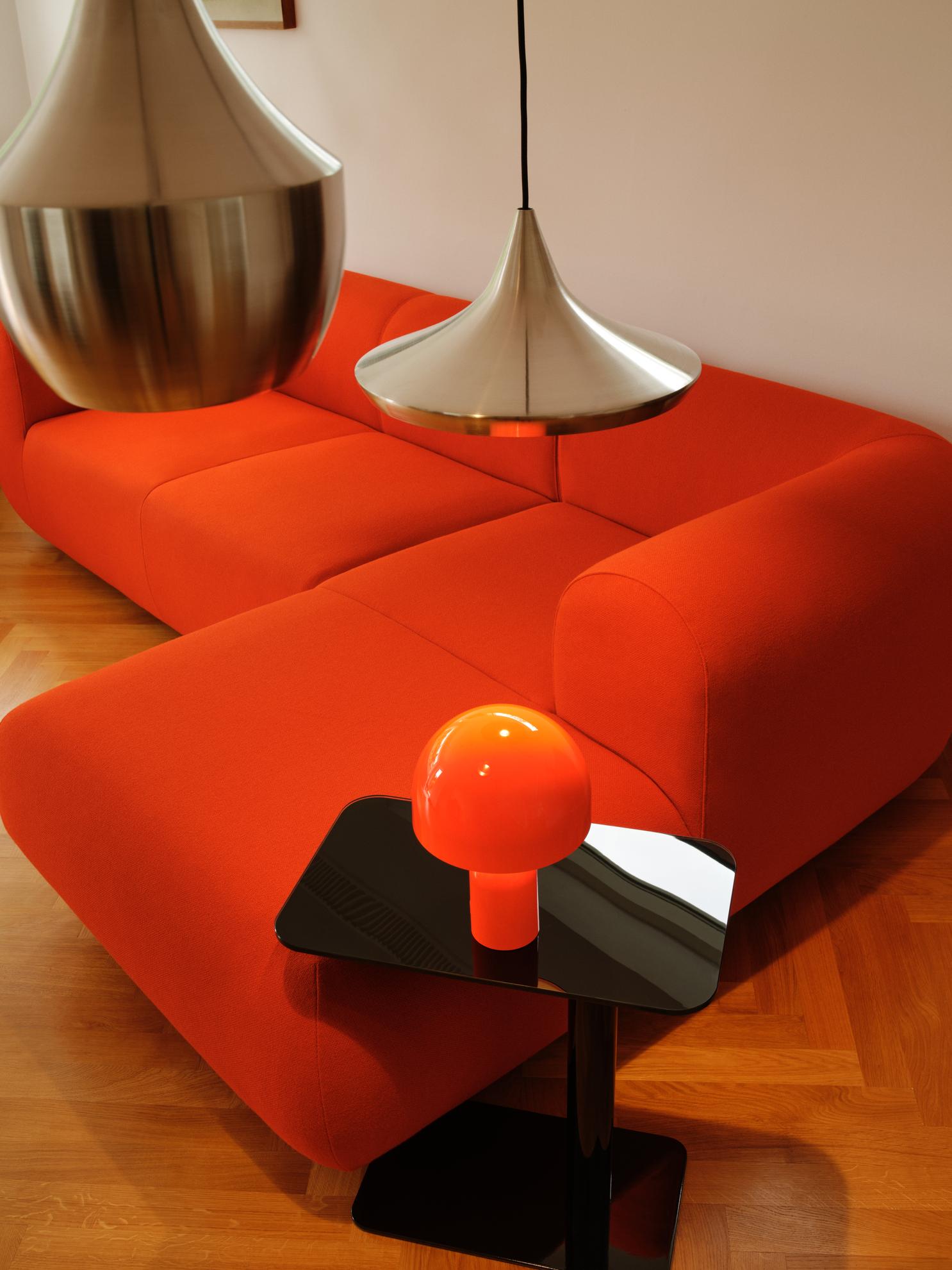 Závesná lampa UNBEATEN WIDE strieborná