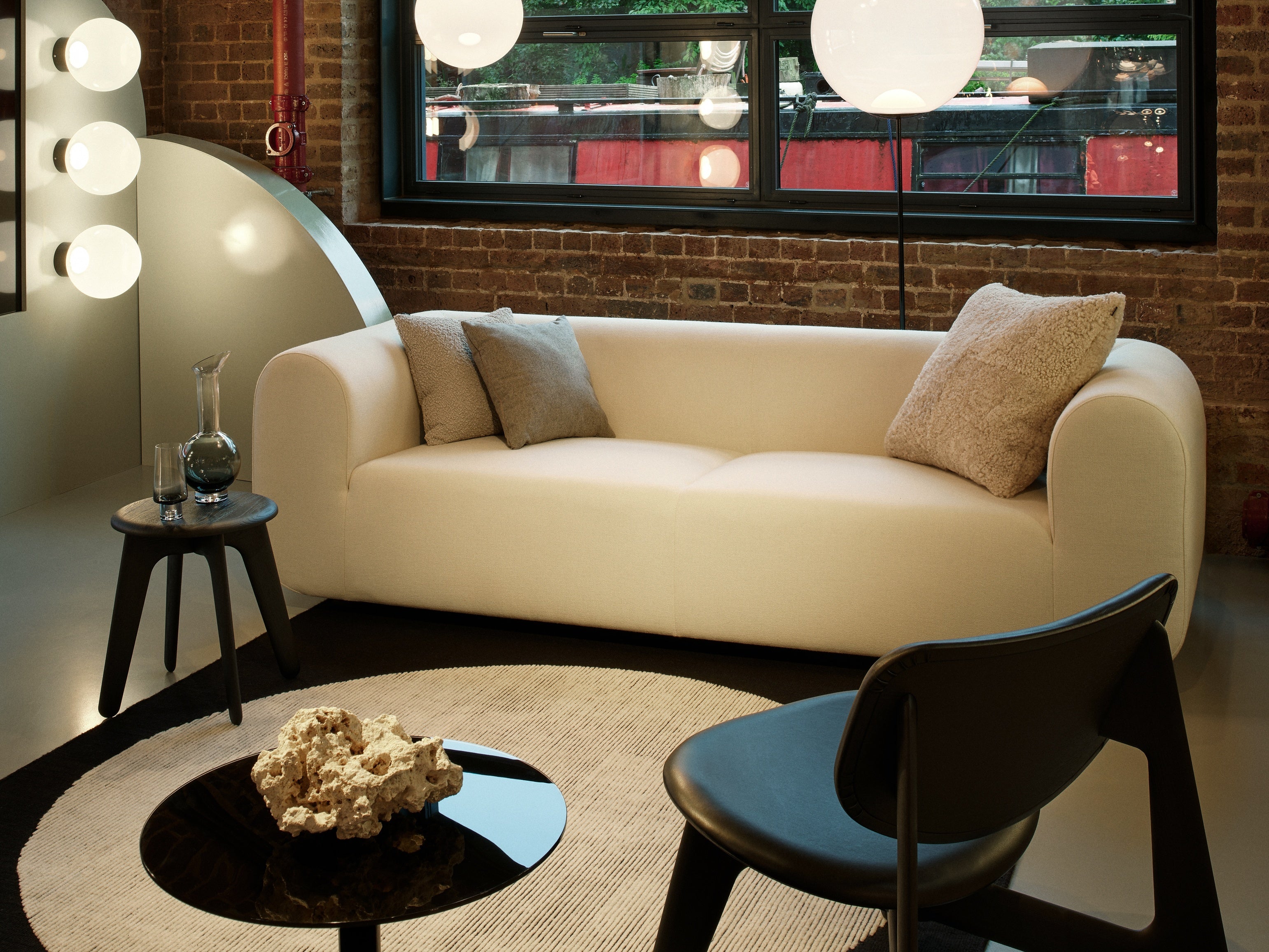 4-person sofa, upholstered plump