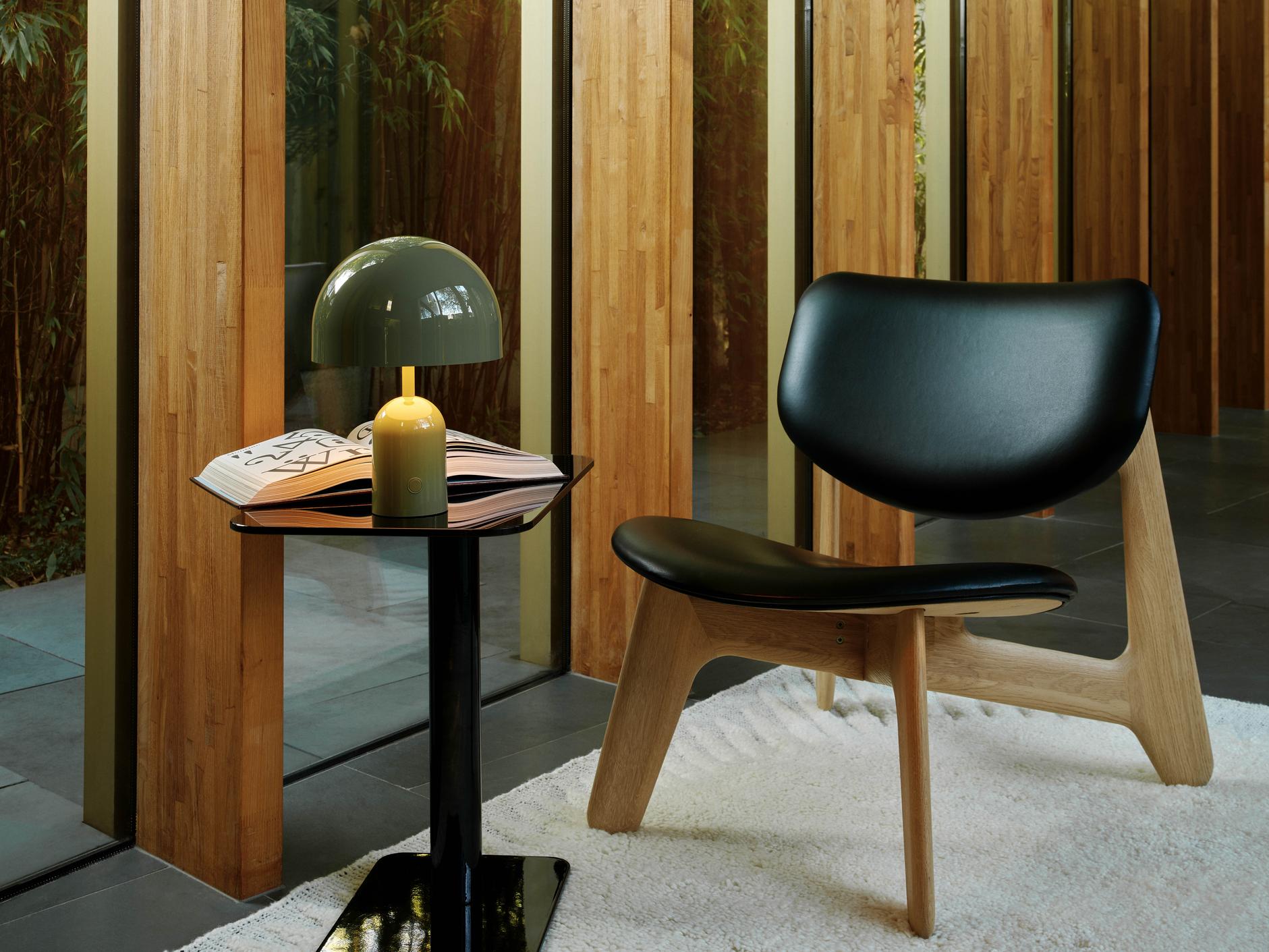 Portable table lamp BELL green