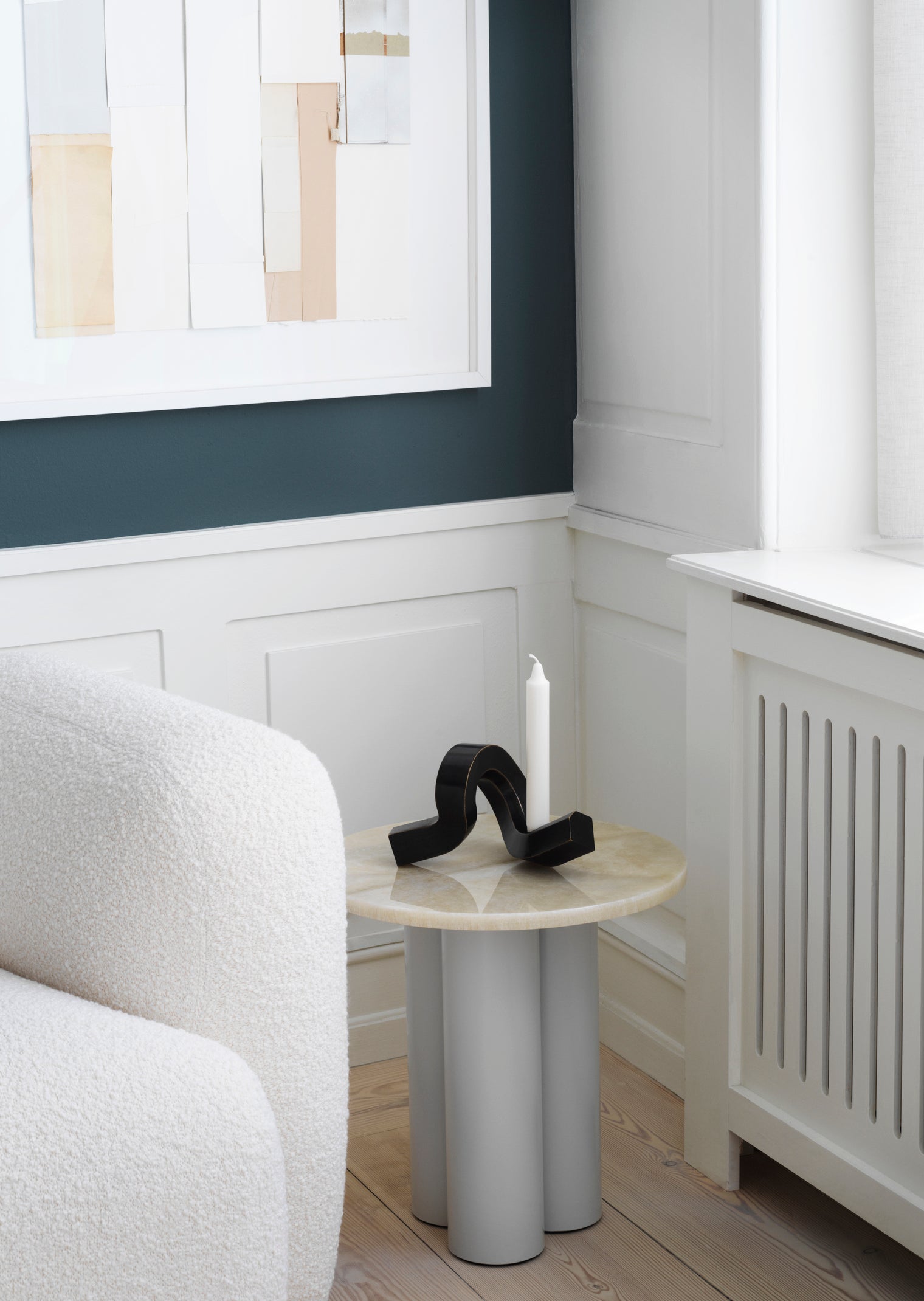 Svietnik CROOKED ONE bronzovaný mosadz