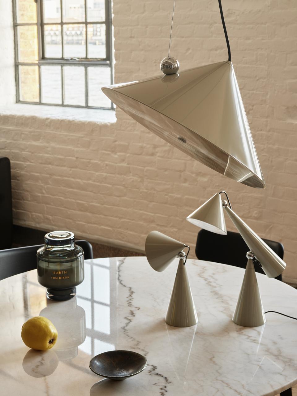 Závesná lampa POSE krémová