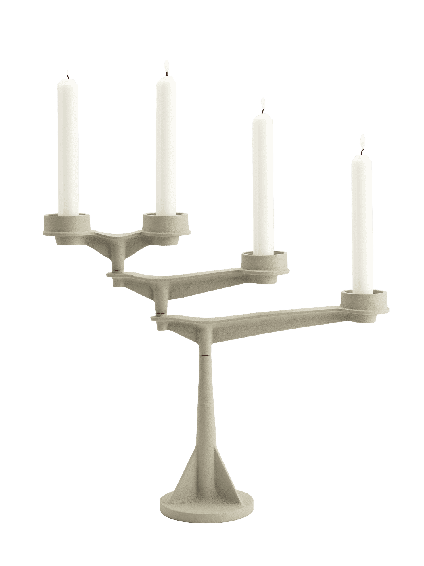 Sviečnik SPIN MINI krémový