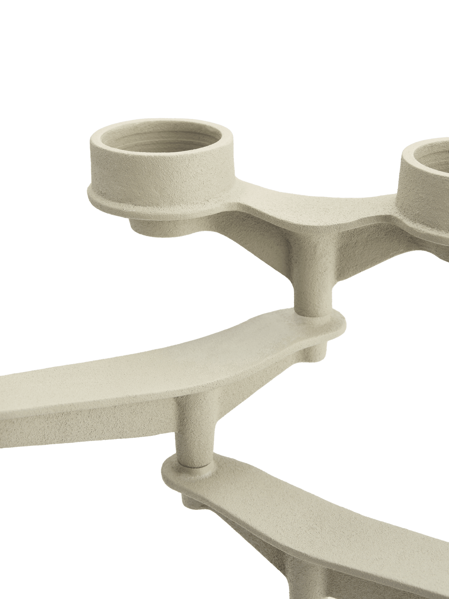 Sviečnik SPIN MINI krémový