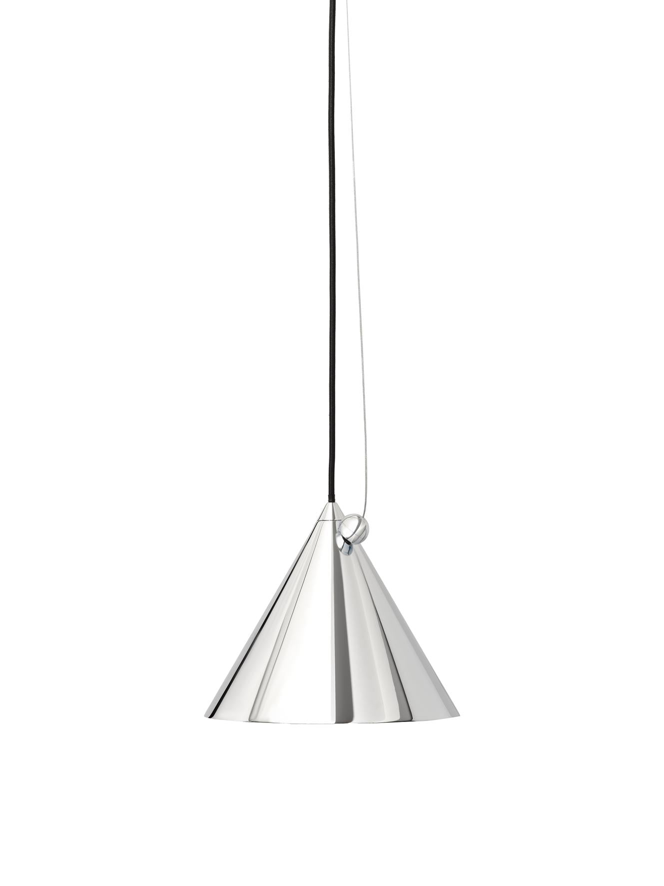 Závesná lampa POSE strieborná