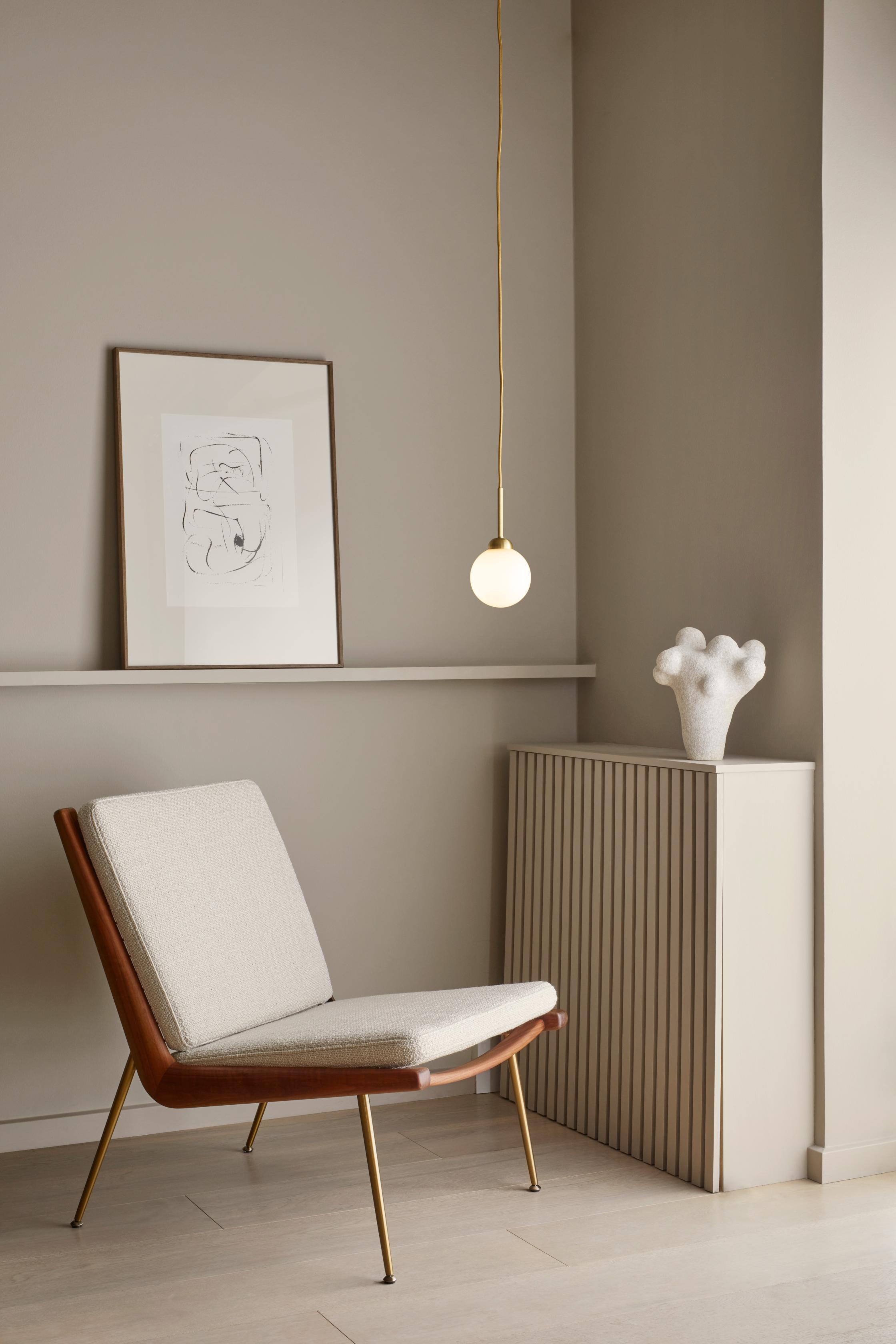 APIALES Pendant Lamp in Brass with Opal Glass [Antonina] [Amelia spr]