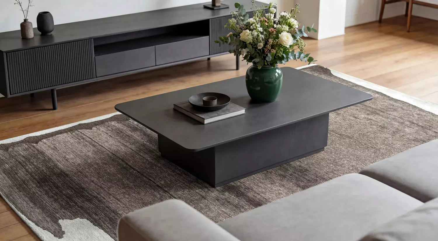 Koberec BRUSH béžový s hnedou