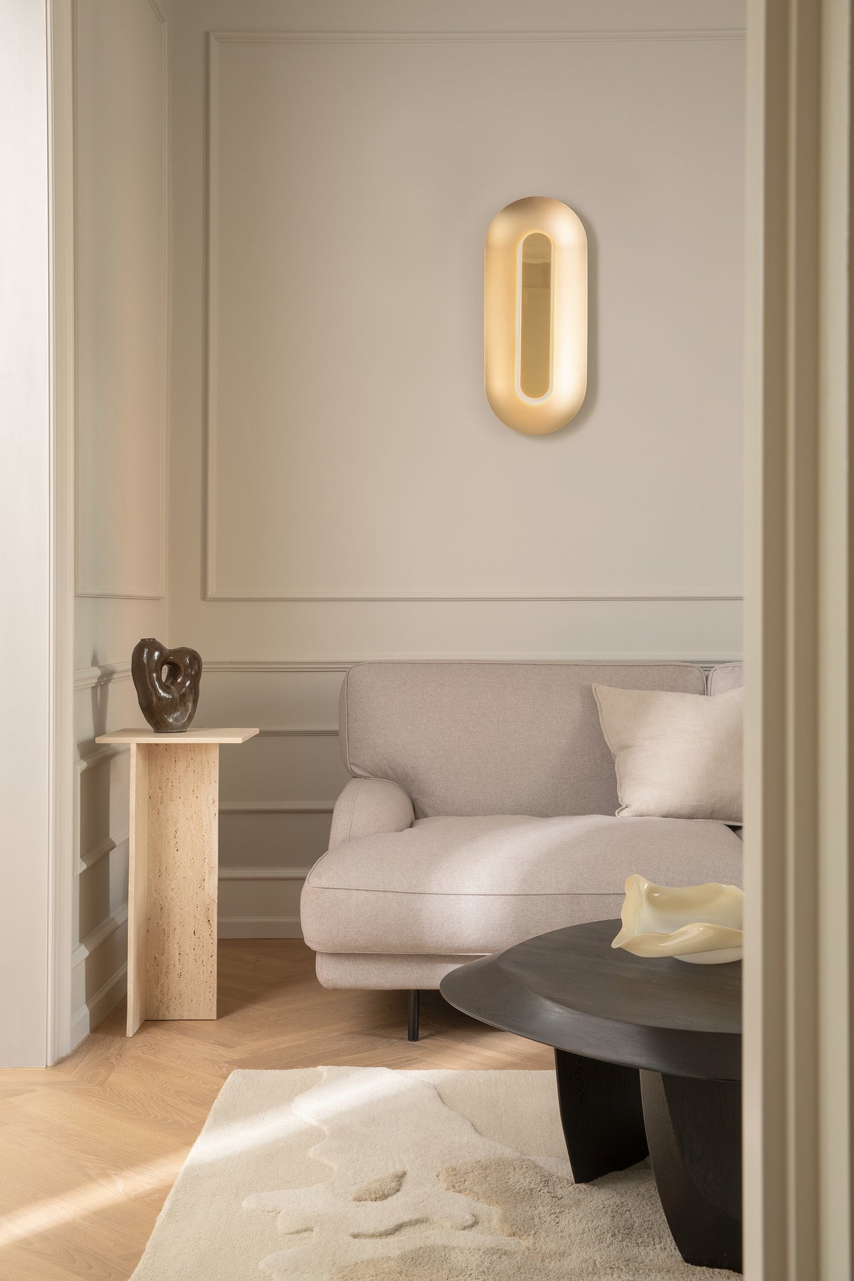 Nástenná lampa SASI mosadzná