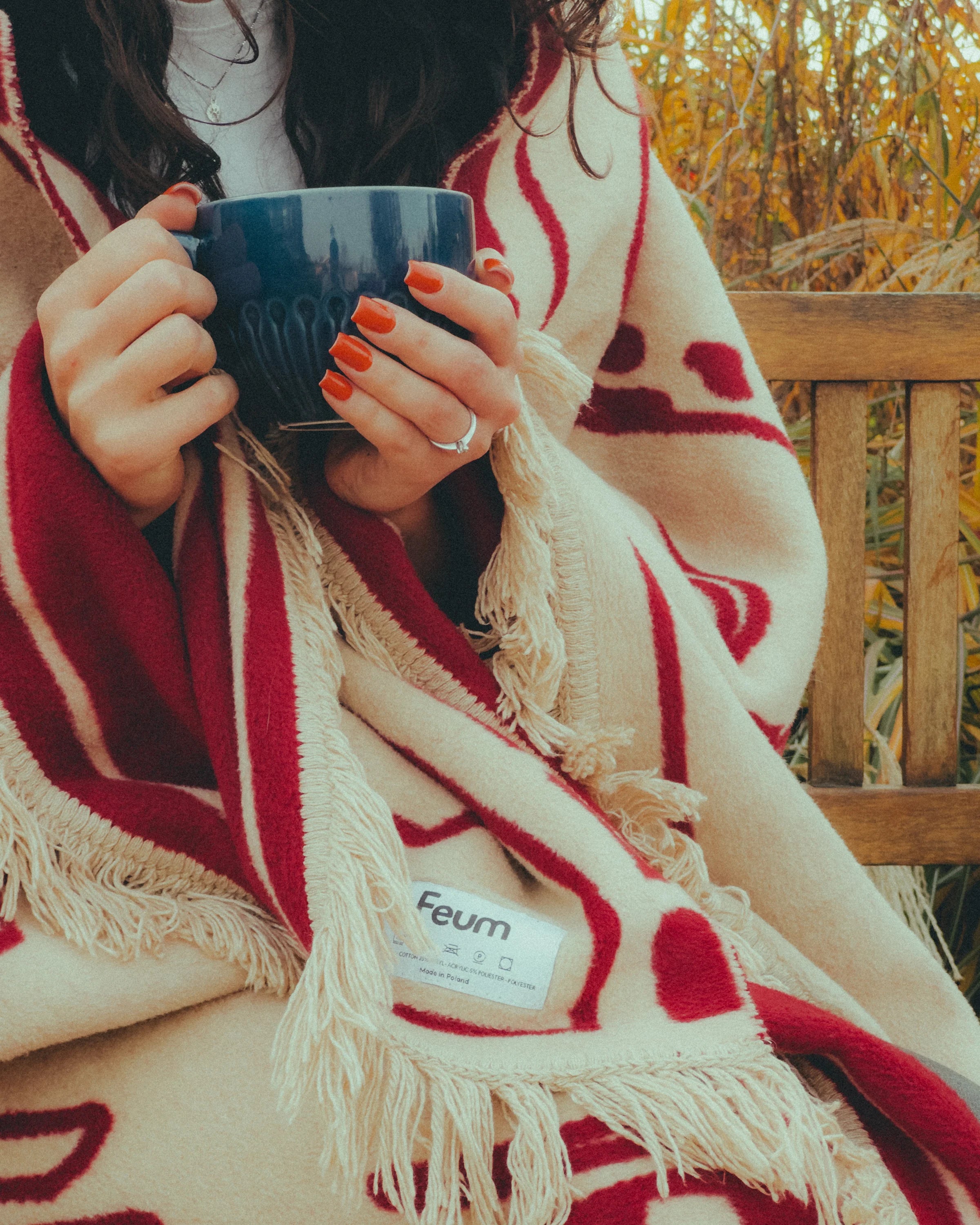 Koc PAWFECT pieskový béžový a bordový