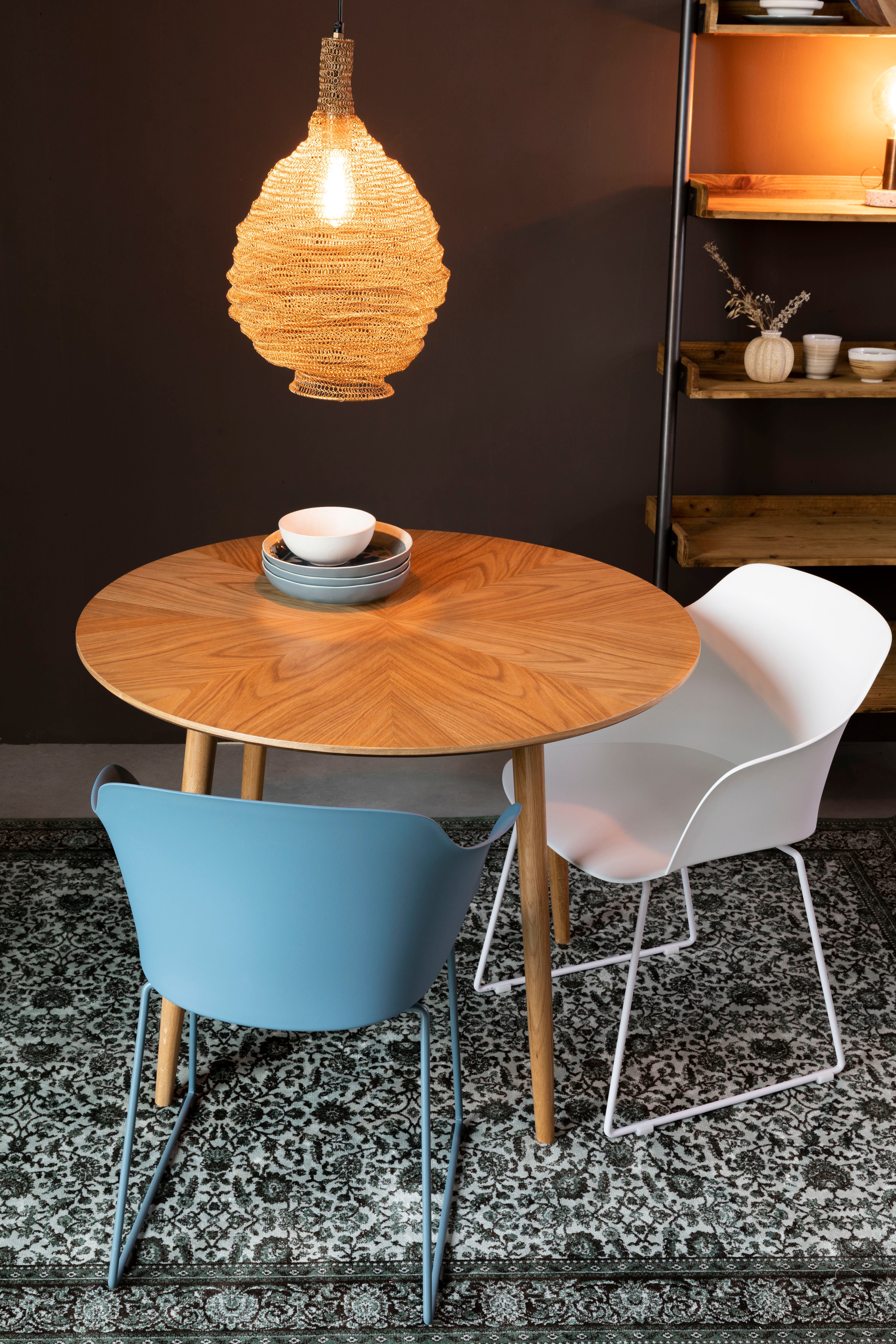 Fabio Round Table Oak Veneer