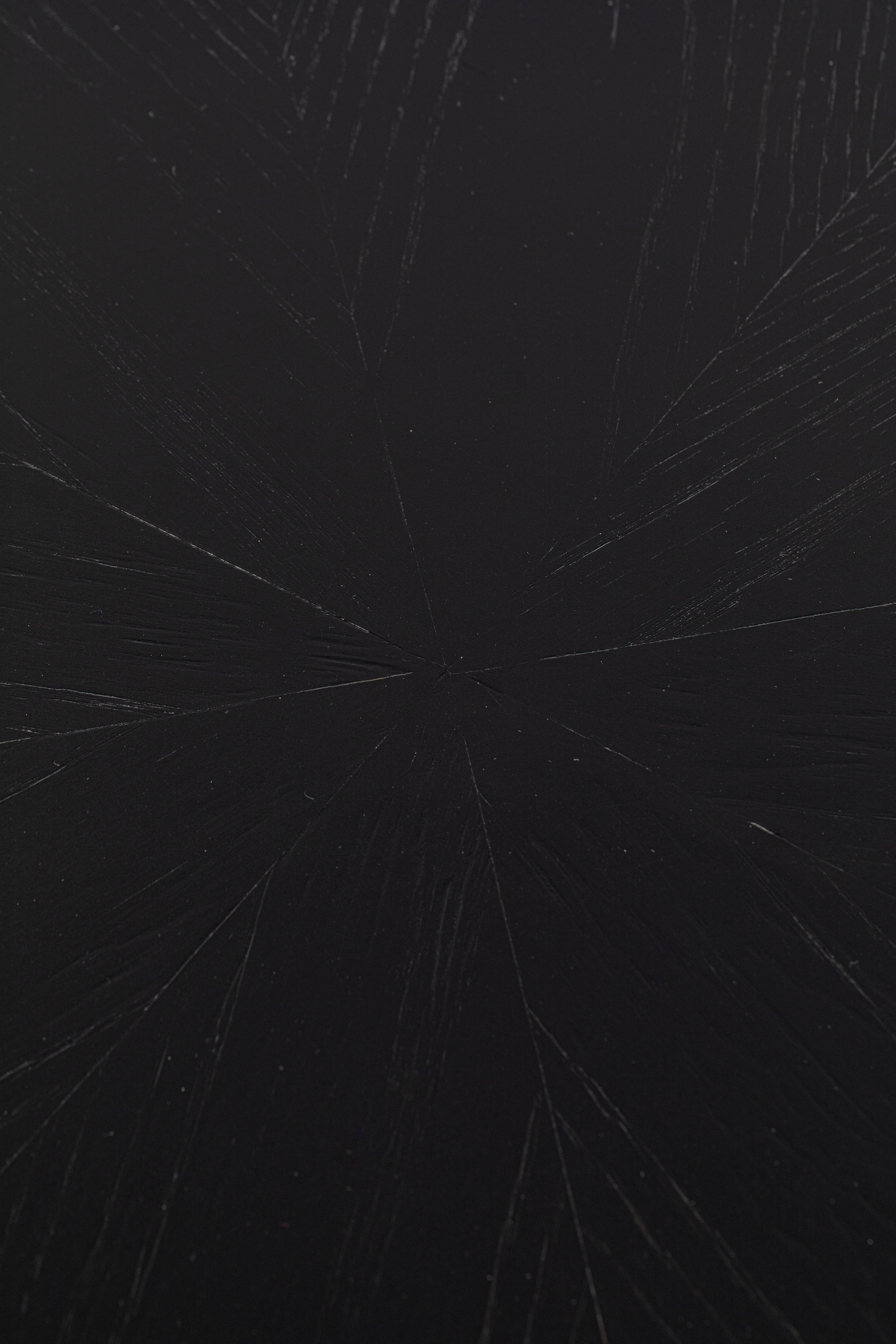 Stół okrągły FABIO czarny fornir dębowy