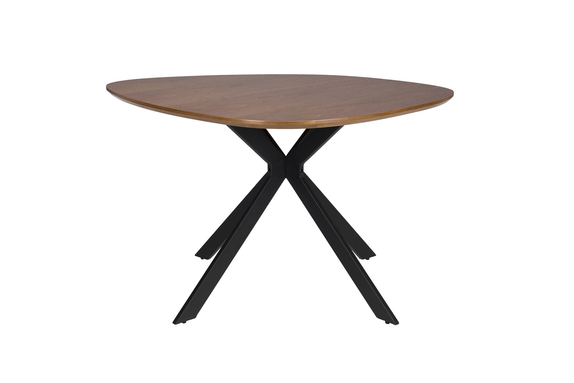 Stôl CHASE ORGANIC hnedý s čiernym podstavcom