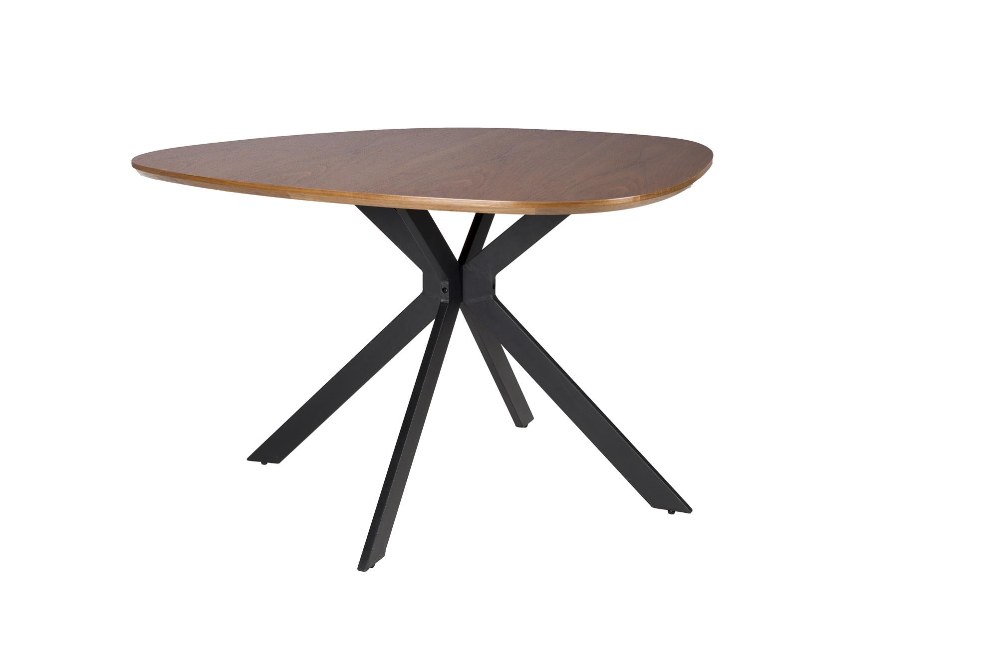 Stôl CHASE ORGANIC hnedý s čiernym podstavcom