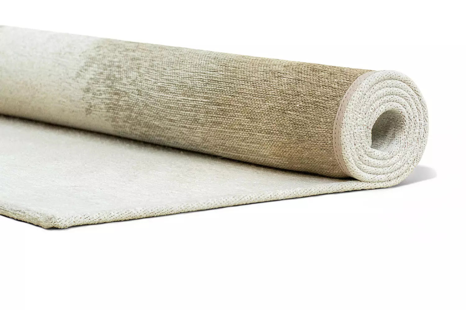 Biely koberec DROP s krémovým odtieňom