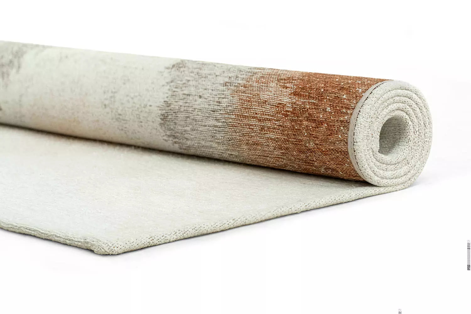 DROP rug white with brown