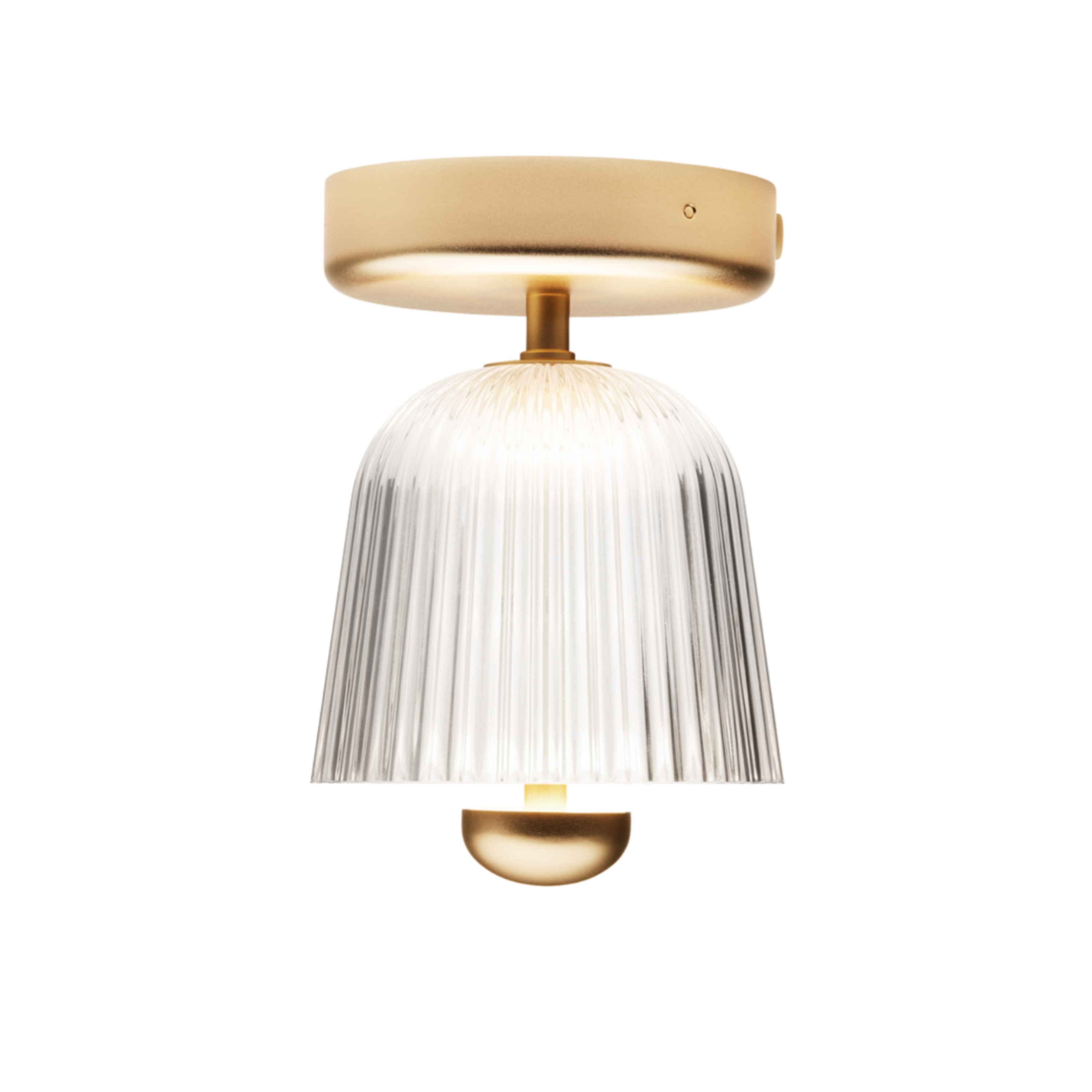 Lampa stropná ASTEEA zlatá s transparentnou