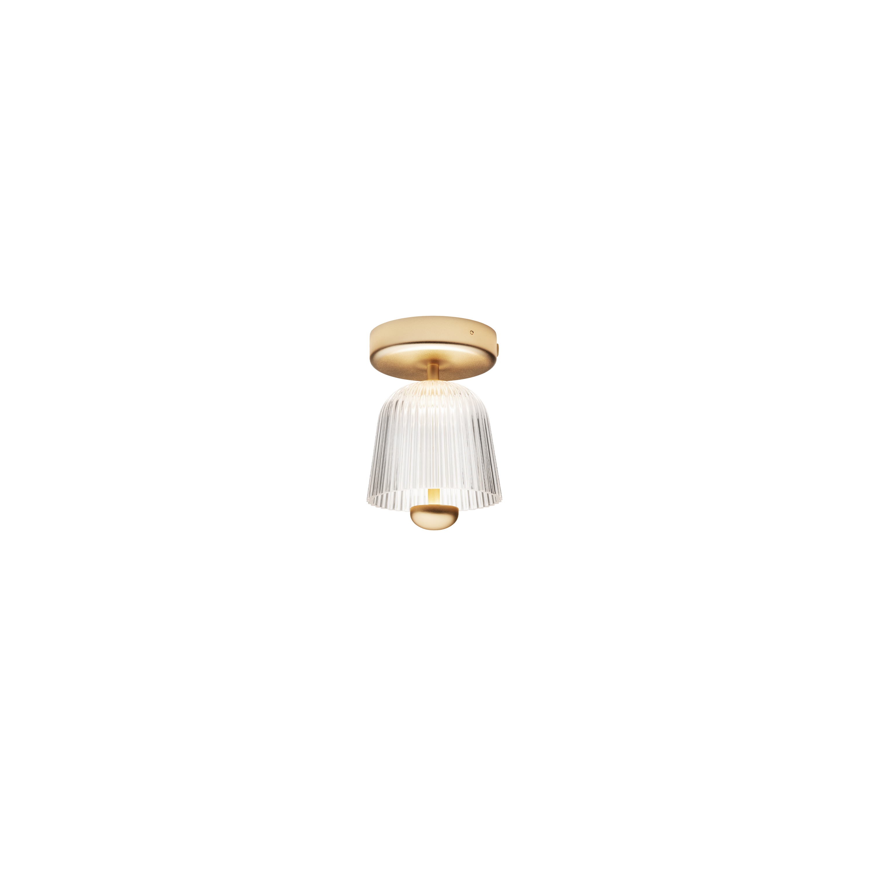 Lampa stropná ASTEEA zlatá s transparentnou