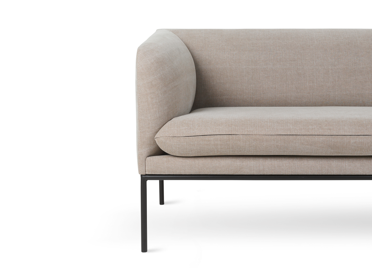 Sofa 3-osobowa TURN naturalny bawełna z lnem – ujęcie 2