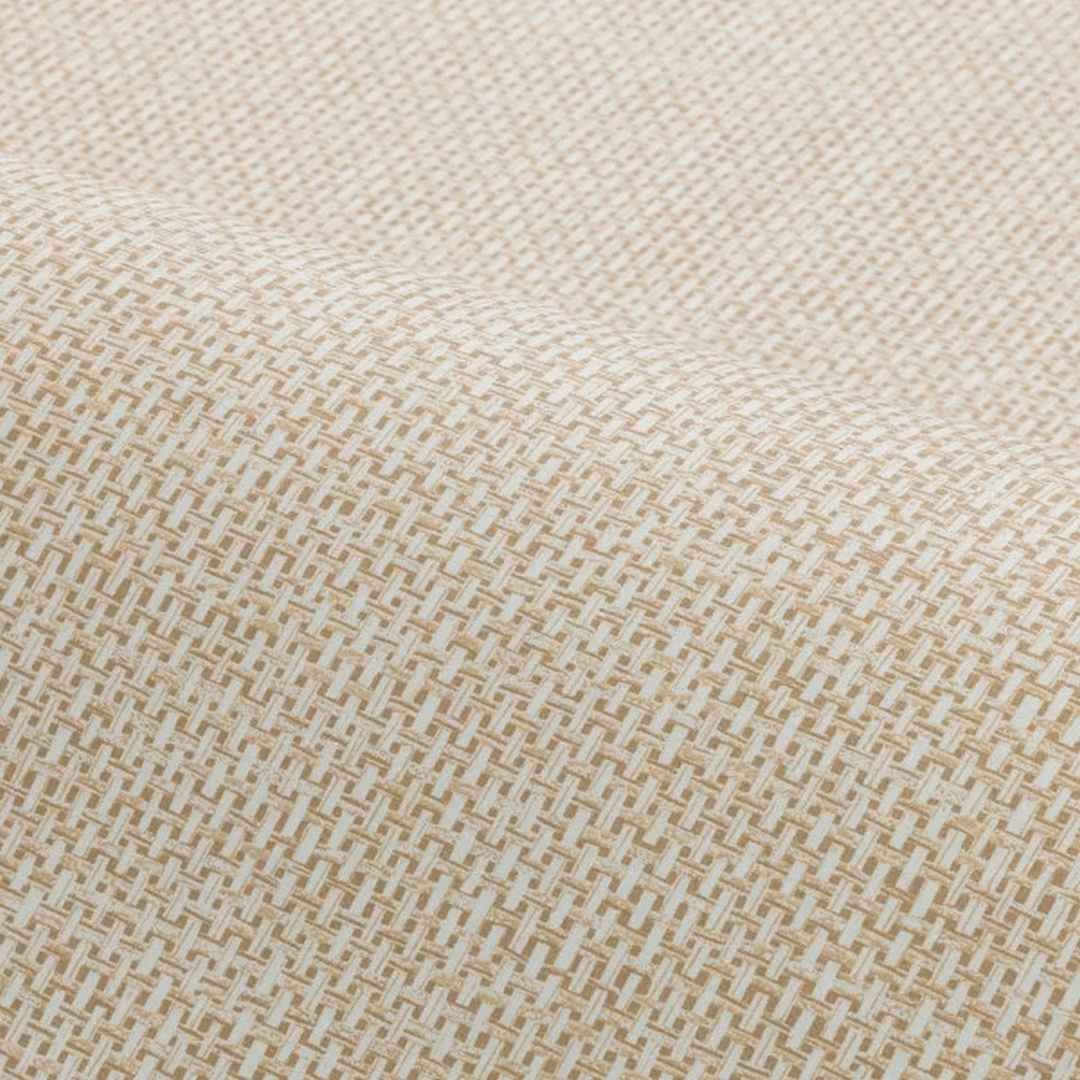 Structural wallpaper imitating raffia VANNORA - COQUILLE sandy beige