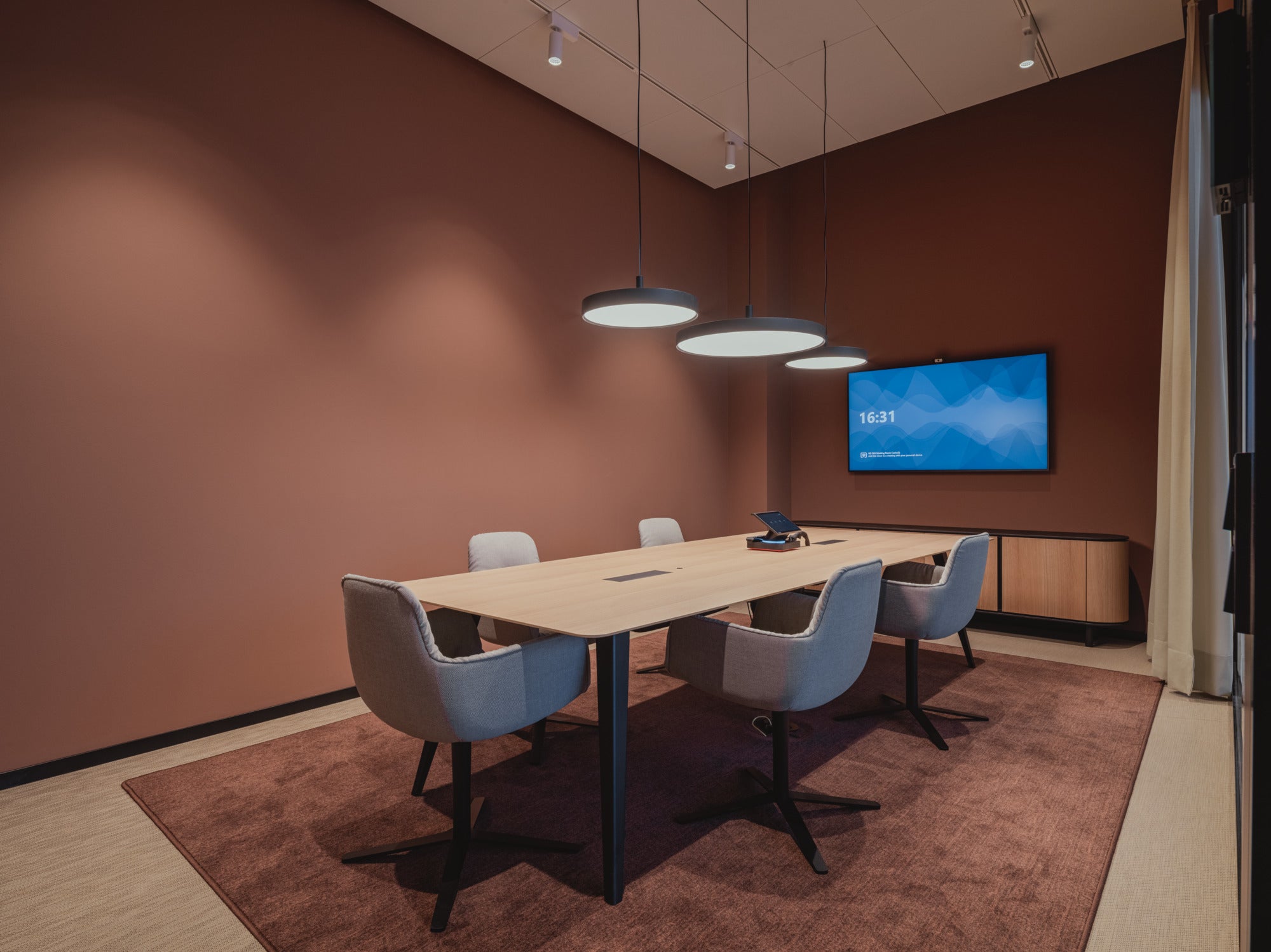 Lampa wisząca LP SLIM ROUND surowe aluminium