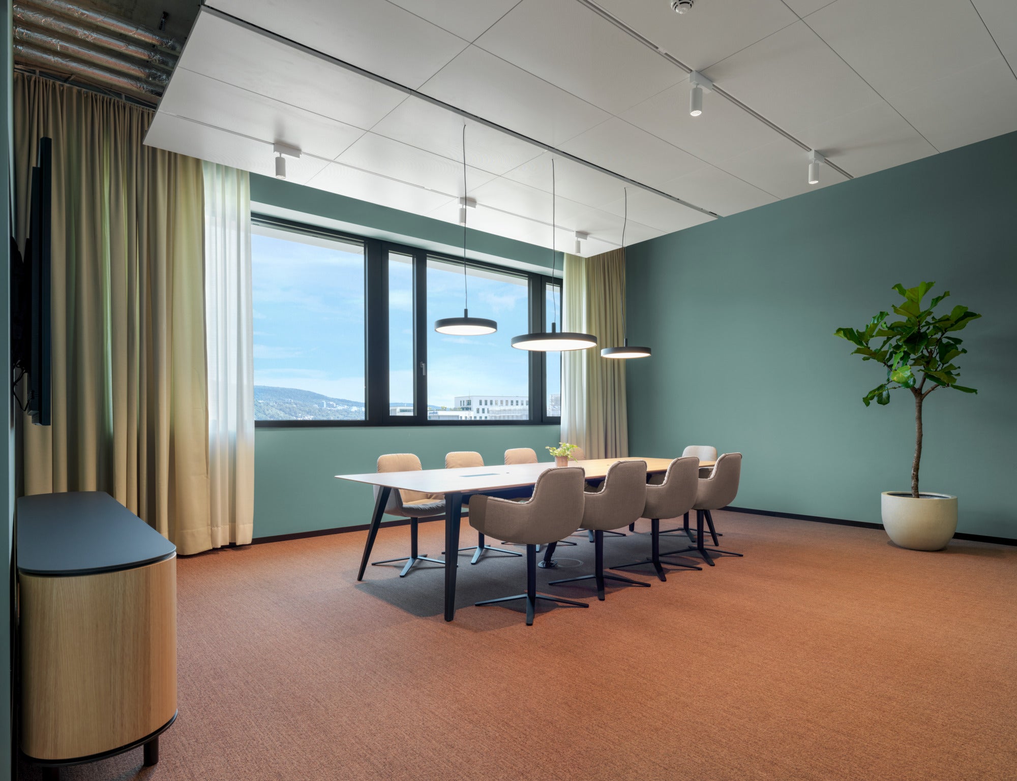 Závesná lampa LP SLIM surové hliník