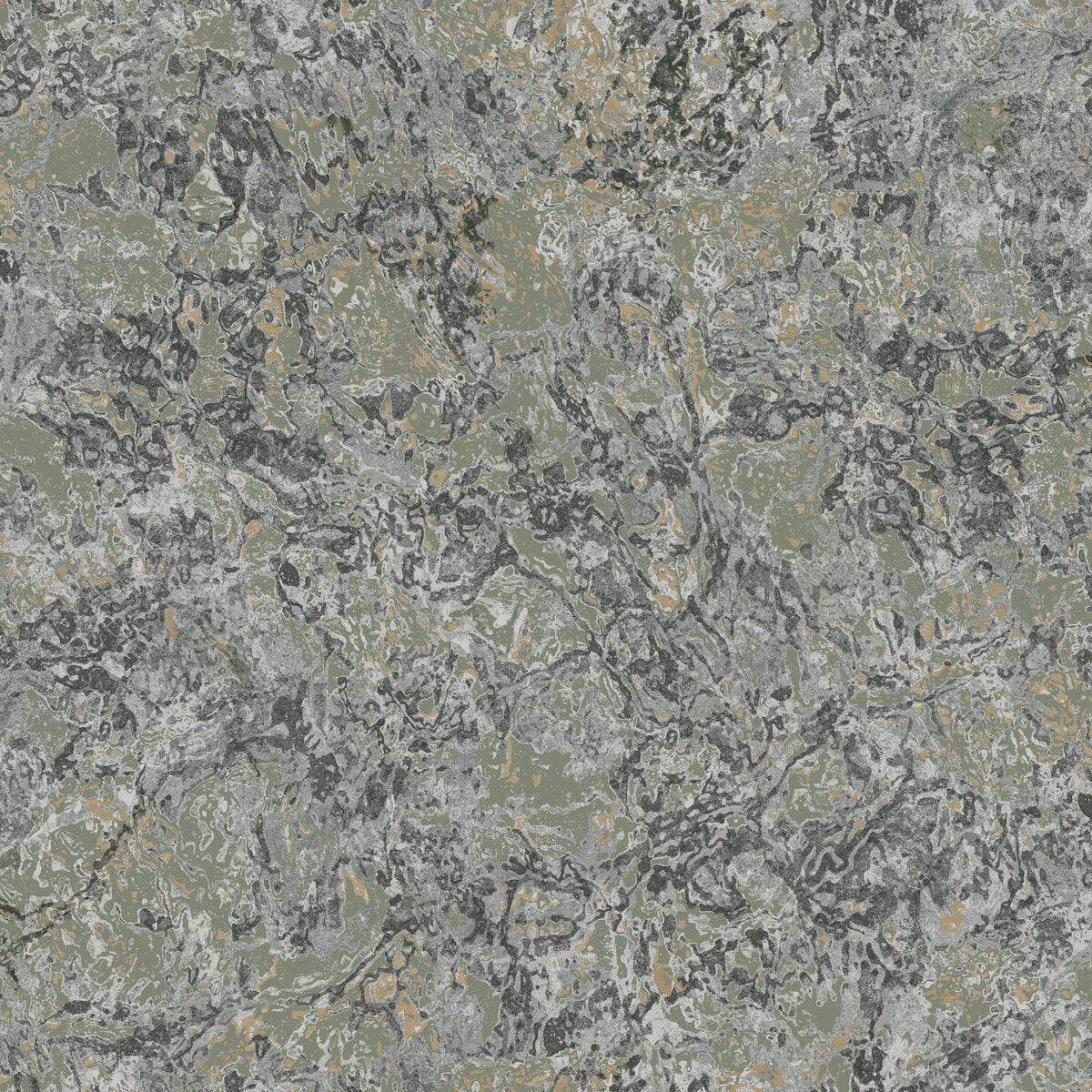 TRAVERTINE marble effect wallpaper muted green