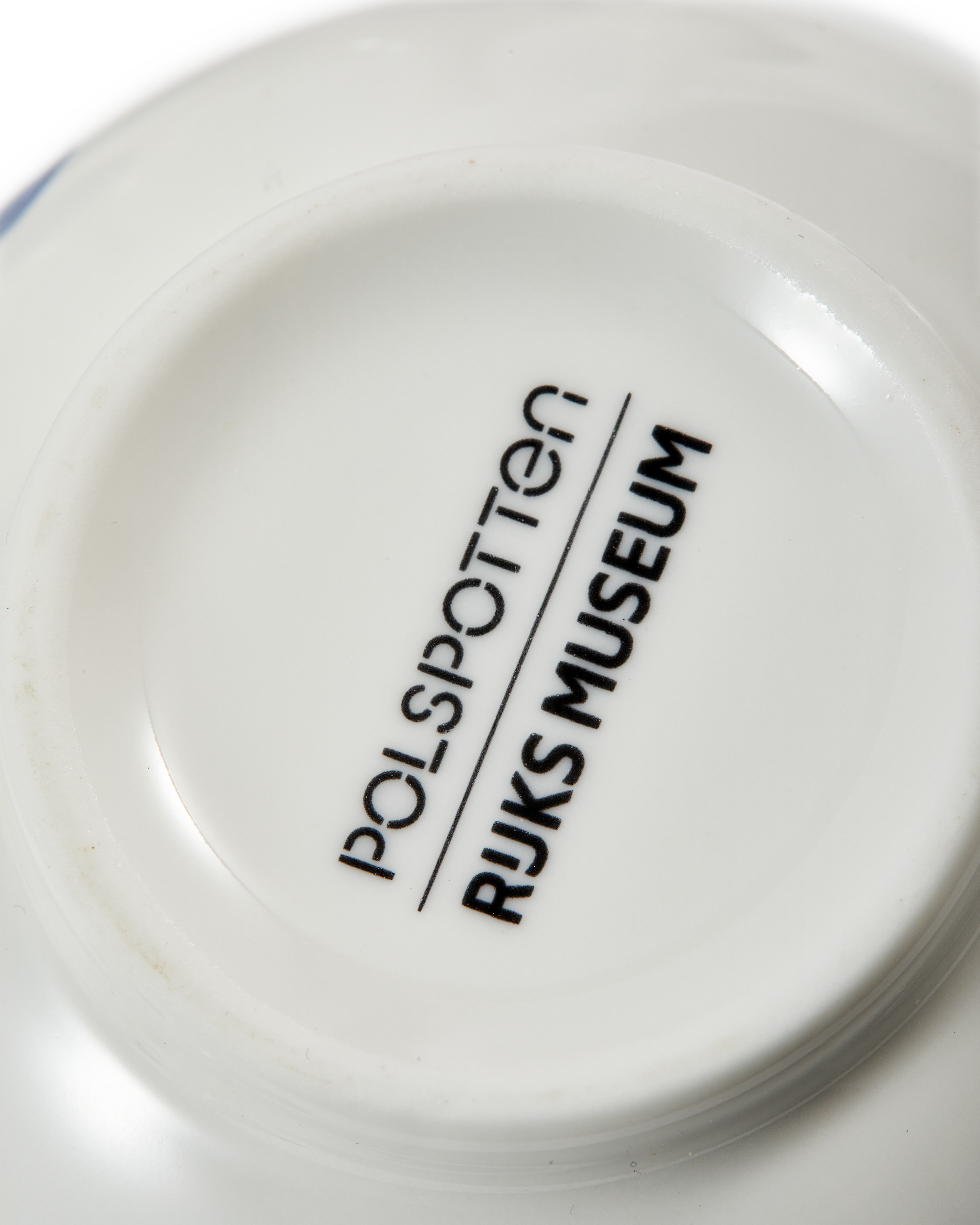 Váza MALÝ VTÁK biela s oranžovou a modrou