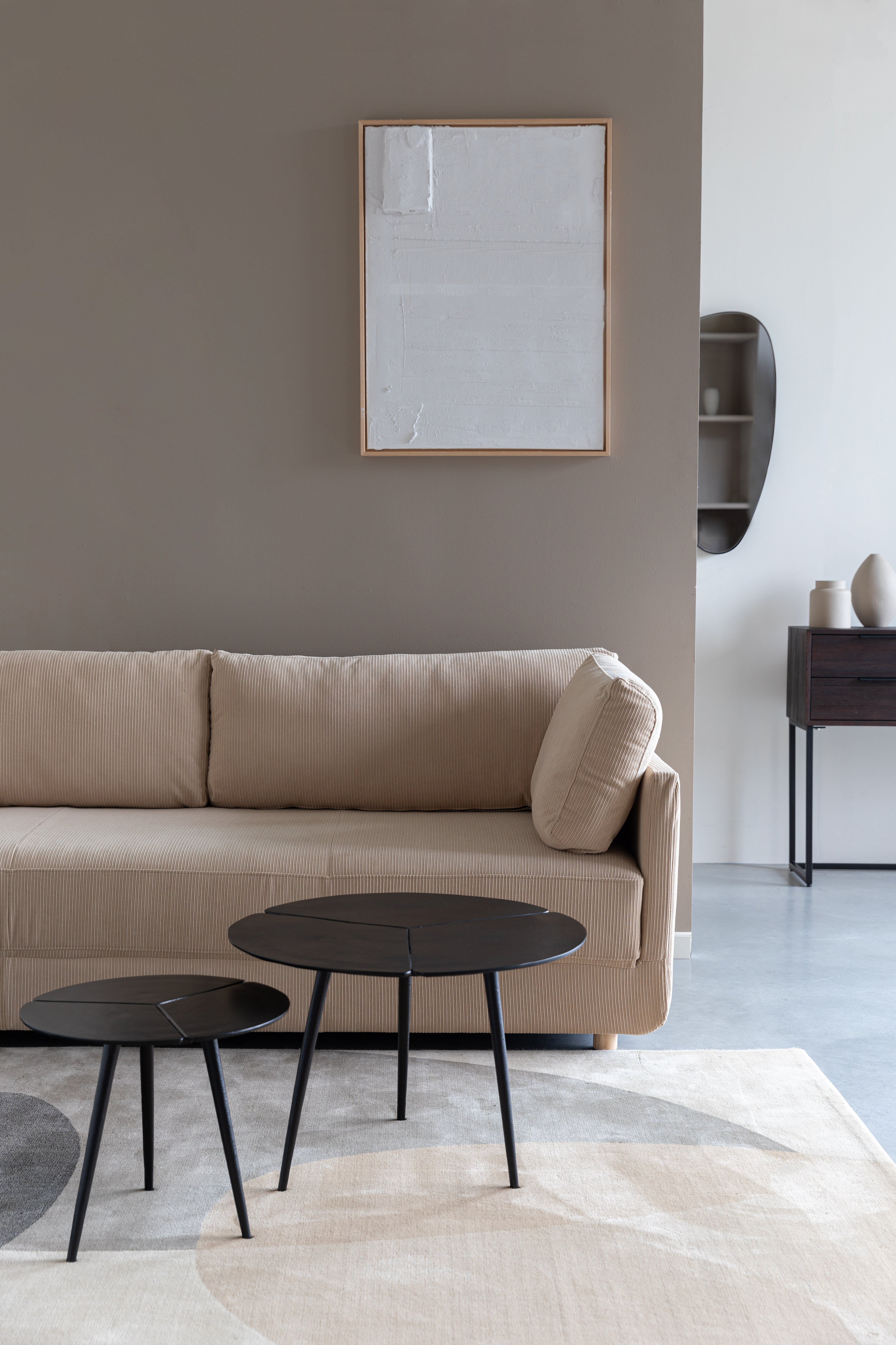 Stolík KOURDEBOUR čierny