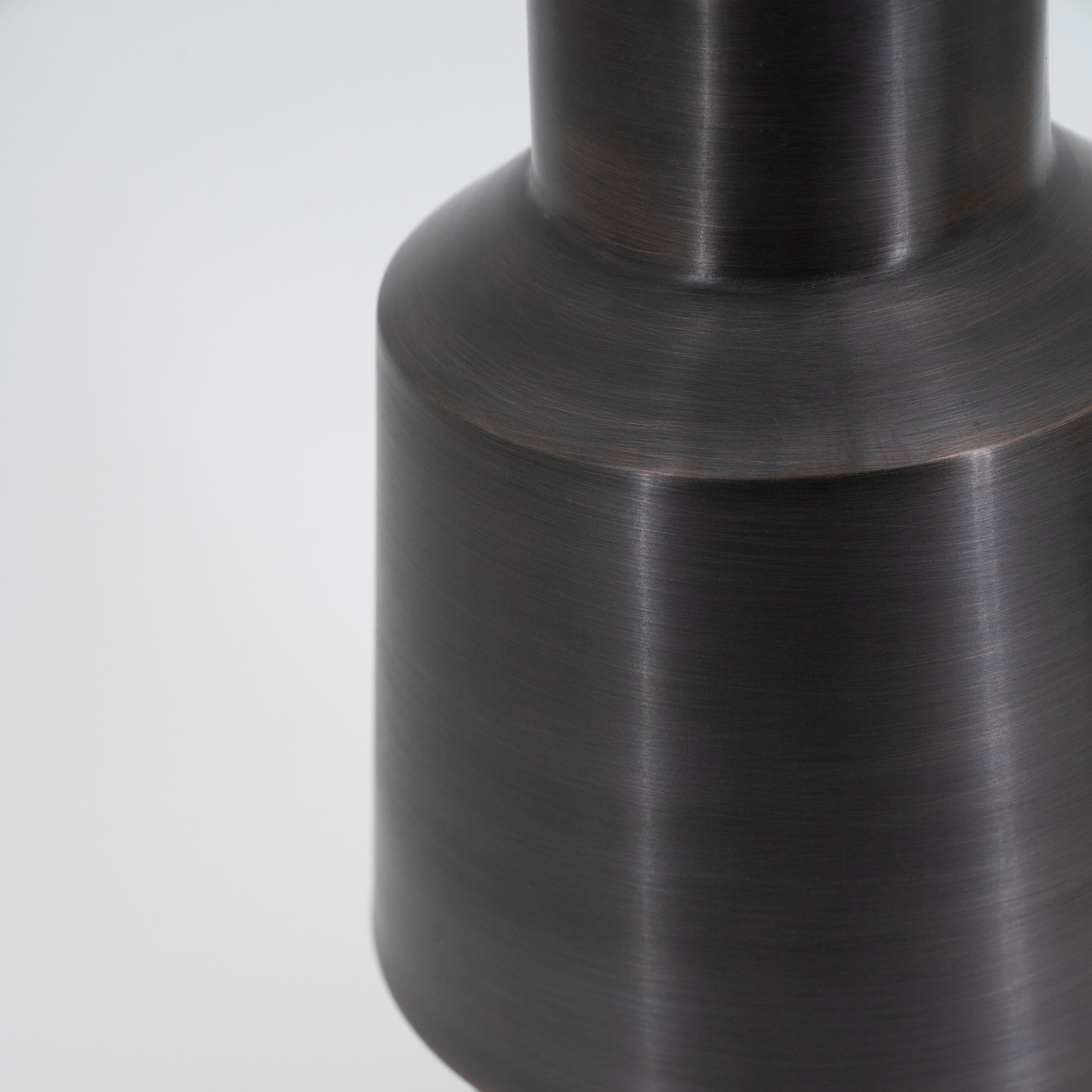 Stojaca lampa DAWN svetlo béžová s tmavohnedým podstavcom